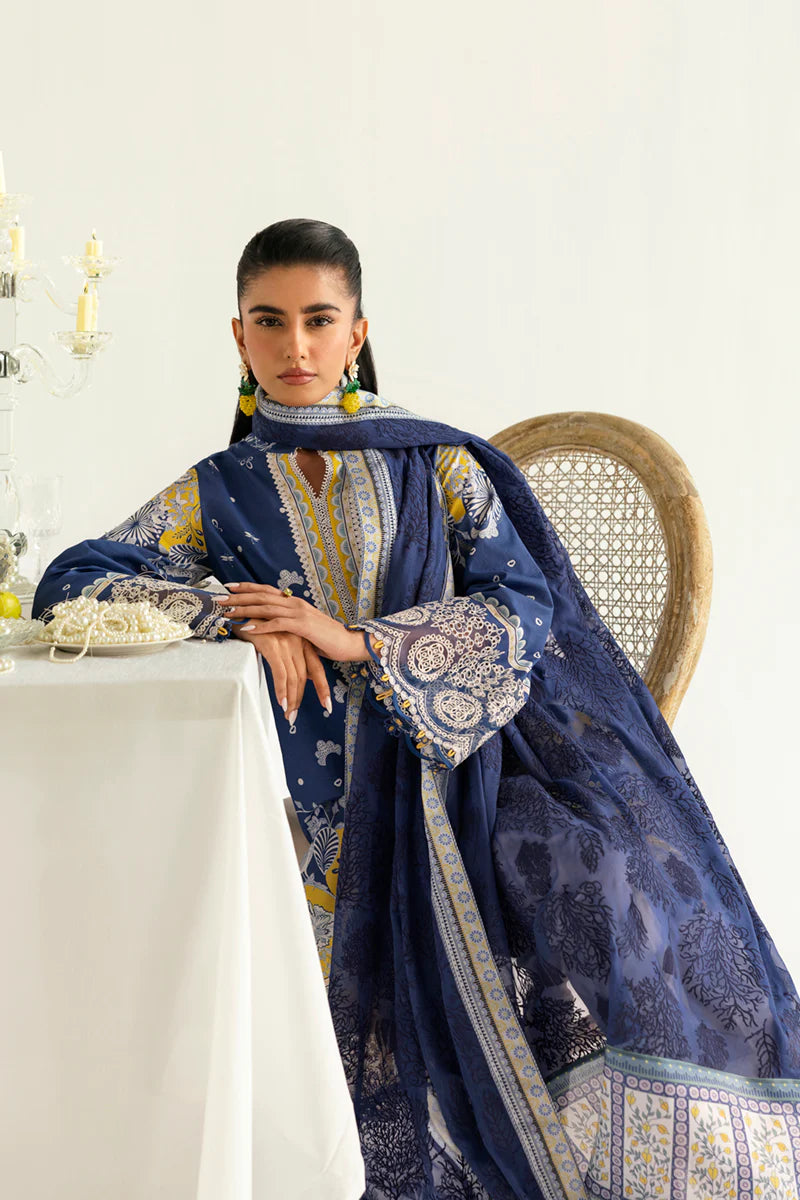 Qalamkar Qprints unstitched lawn suits - 2025 - Hina