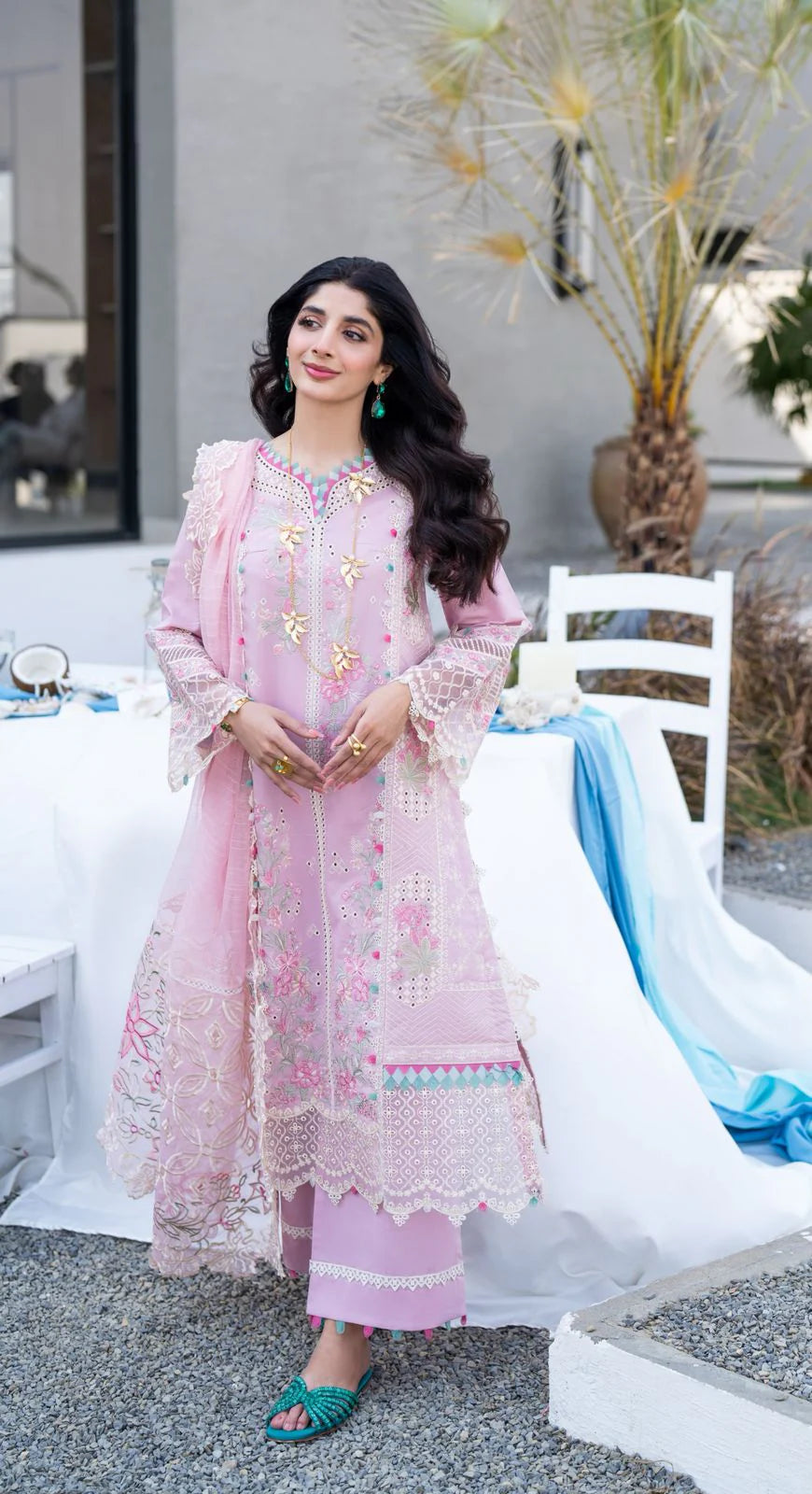 Saagar by aabyaan luxury festive unstitched lawn suits 2025 |Raqs - AS-02