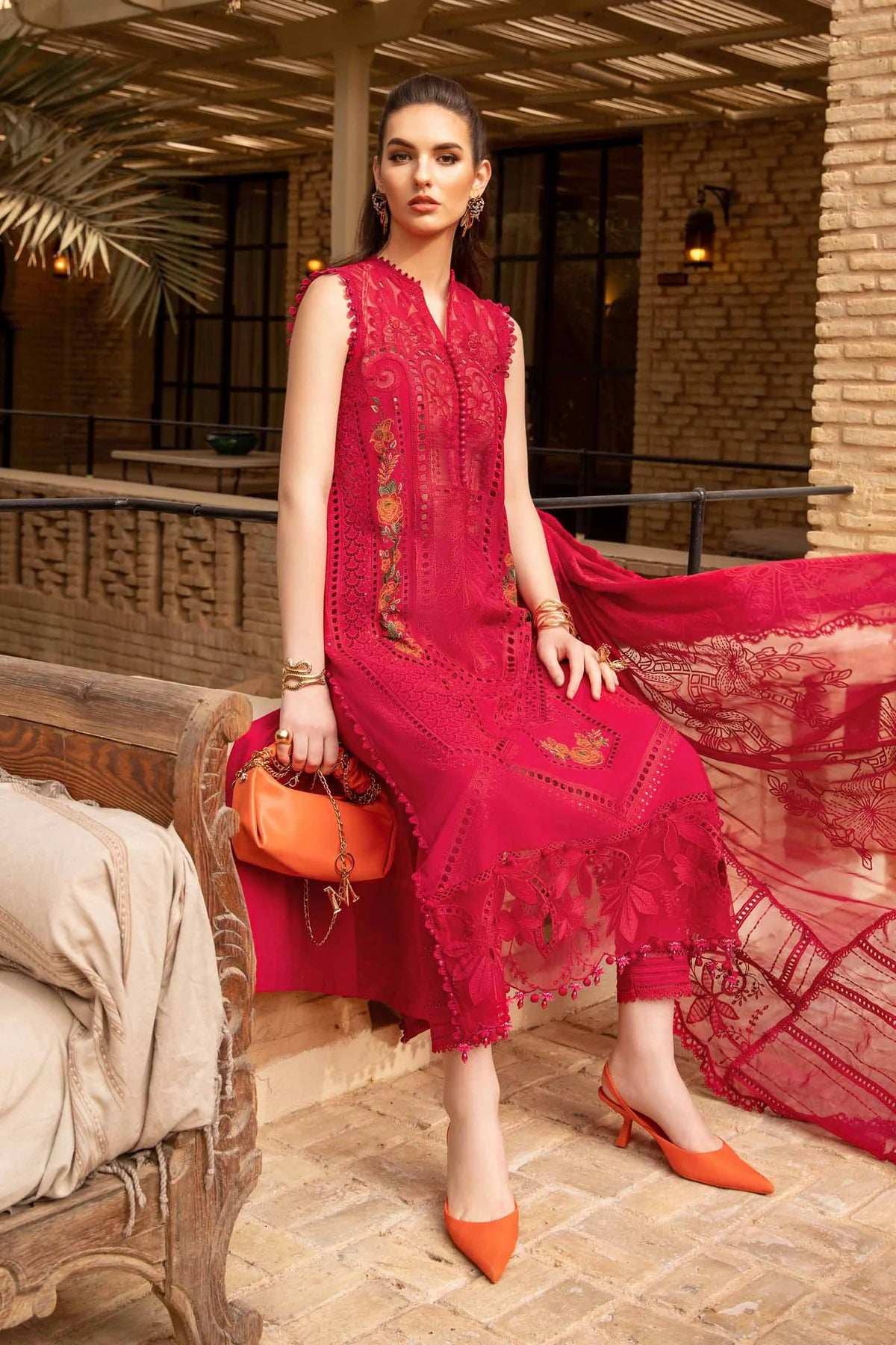MARIA B Luxury Lawn Suits | 2024 | 4A