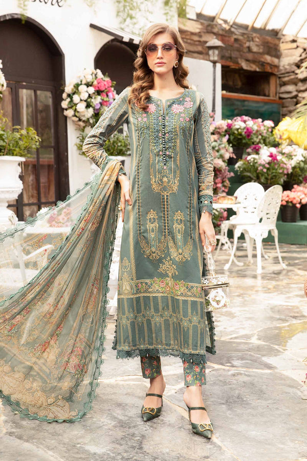 MARIA B M.Prints | Spring Summer Lawn Suits : 2024 | 4B