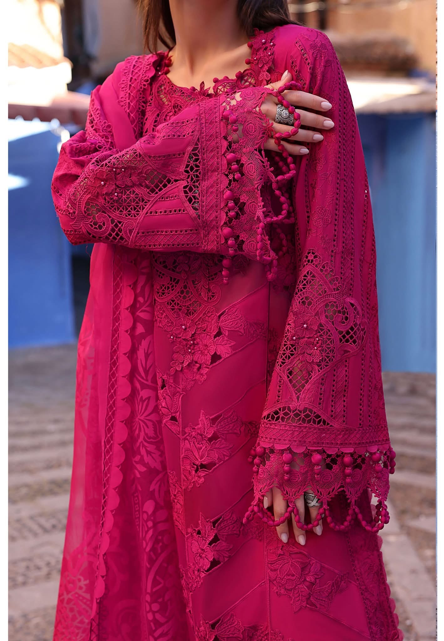 Maria B luxury lawn suits 2025 - 8A