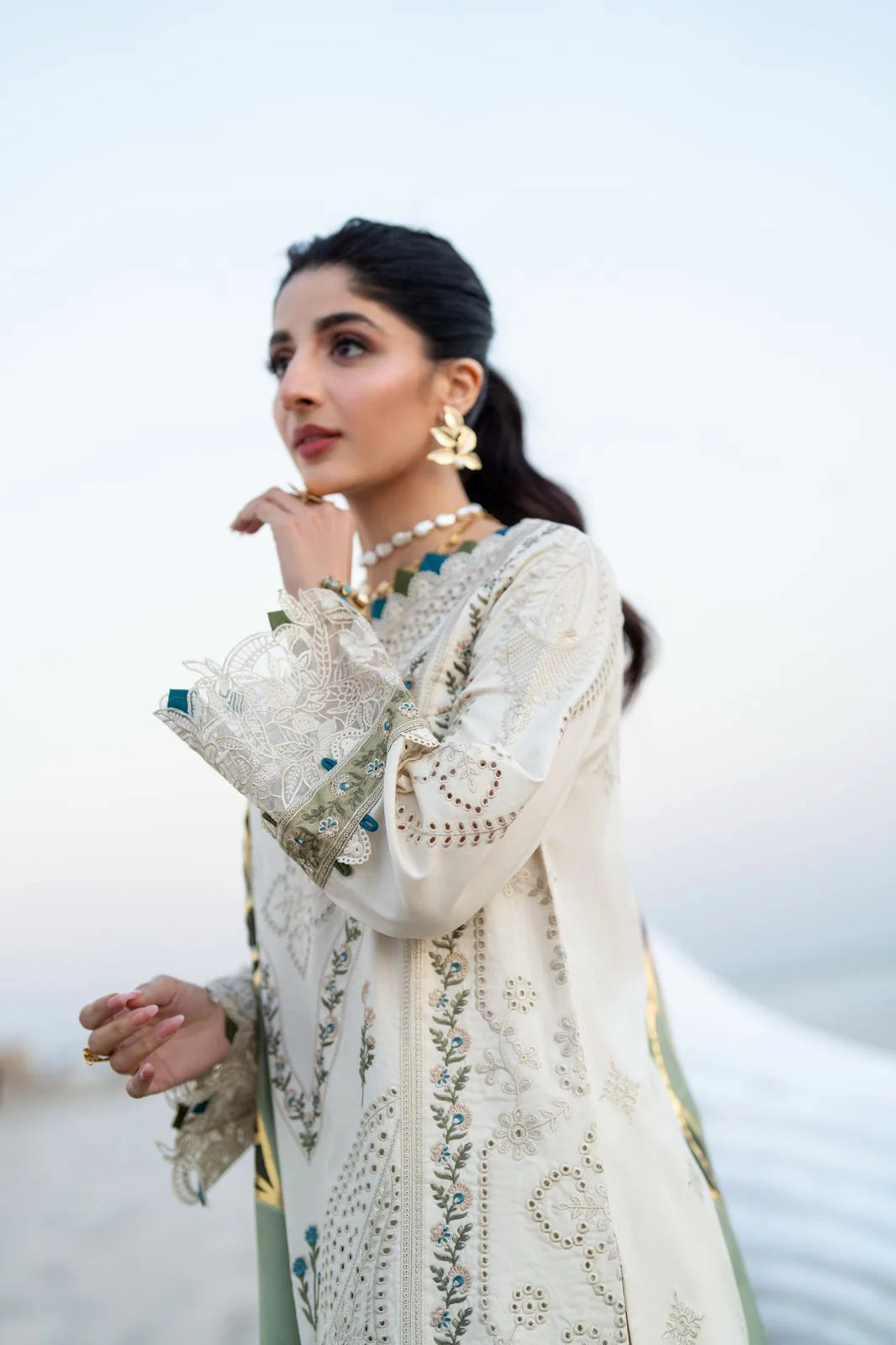 Saagar by aabyaan luxury festive unstitched lawn suits 2025 | zumar - AS-10