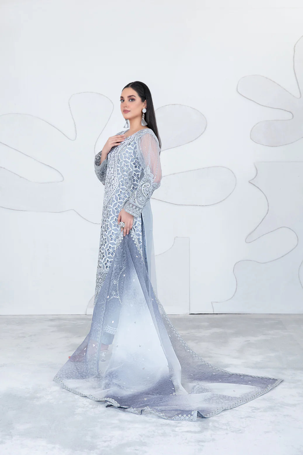 Tawakkal Gelareh Semi stitched organza suits 2025 - D-3656