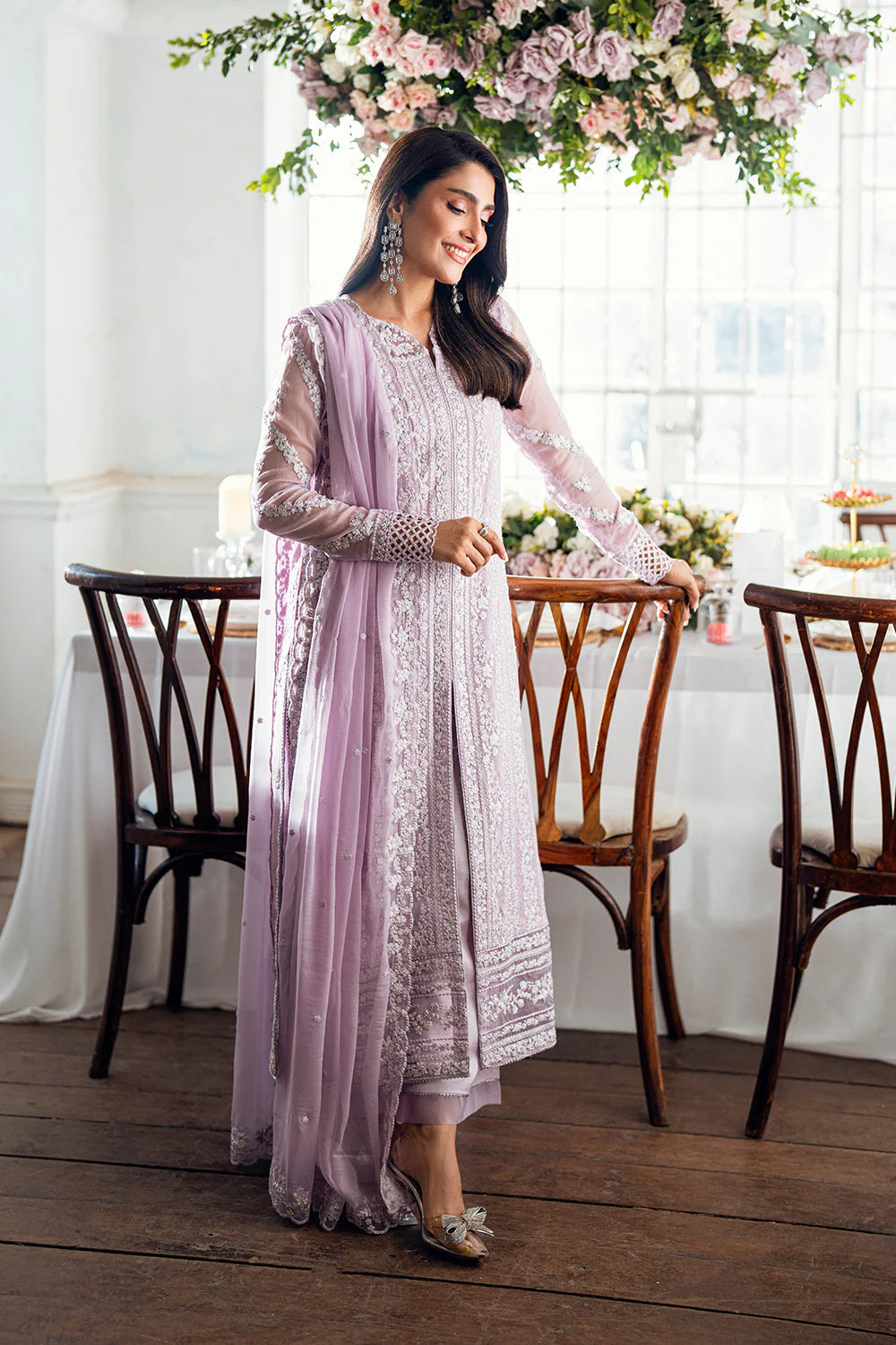 Azure Luxe Eid Drop 3 Chiffon Collection 2025 - Twilight Lavender