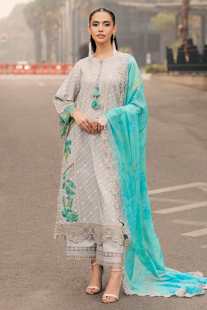 Charizma swissmiss embroidered Swiss voile unstitched lawn suits - CSM5-06
