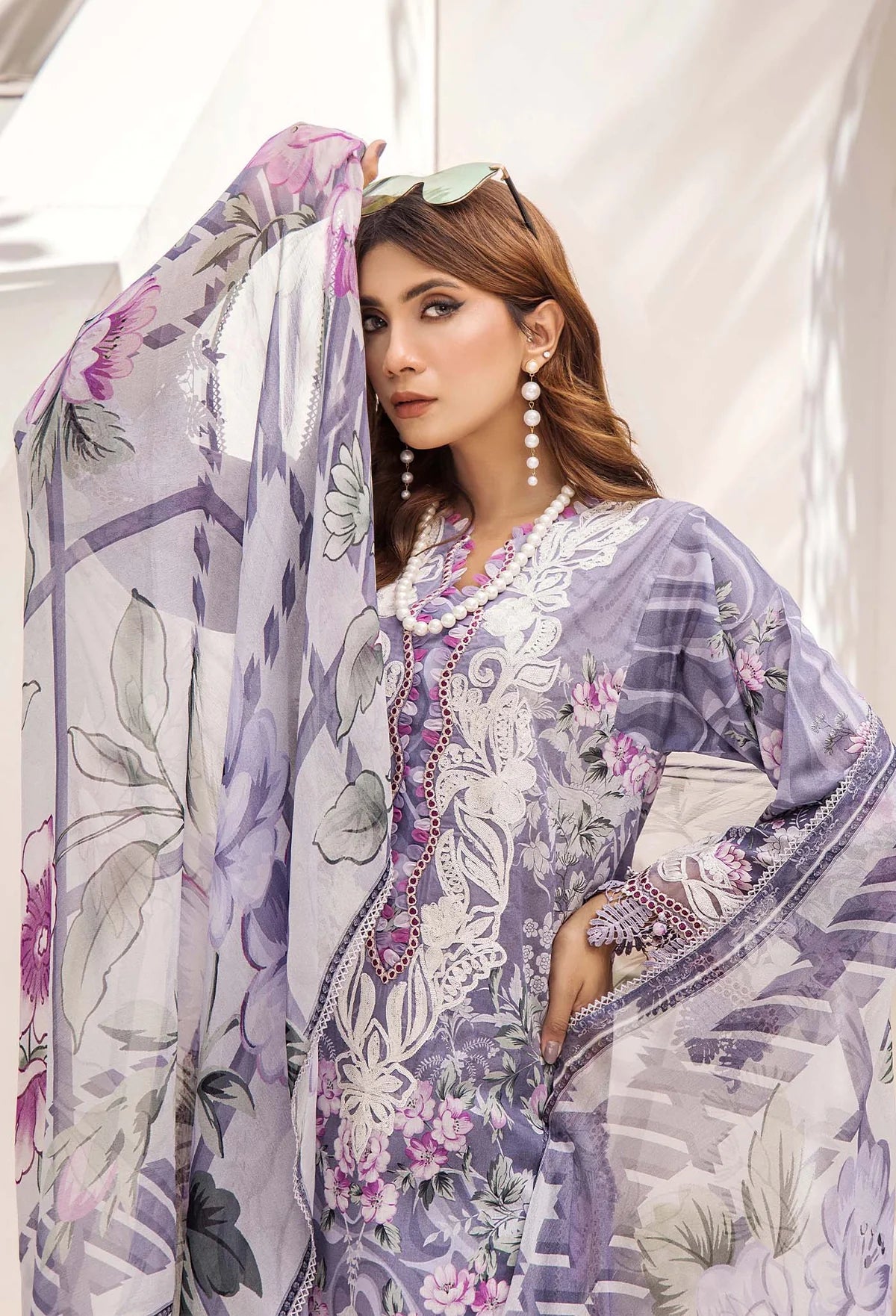 Adan libas prints unstitched lawn suits 2025 - 1105