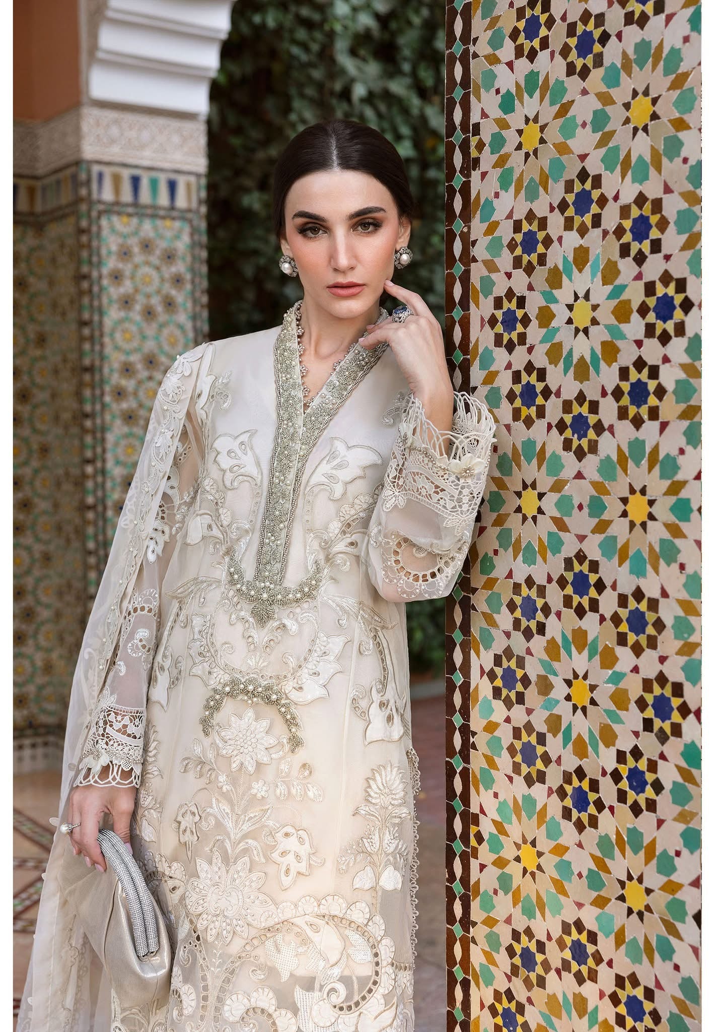 Maria B luxury lawn suits 2025 - 6A
