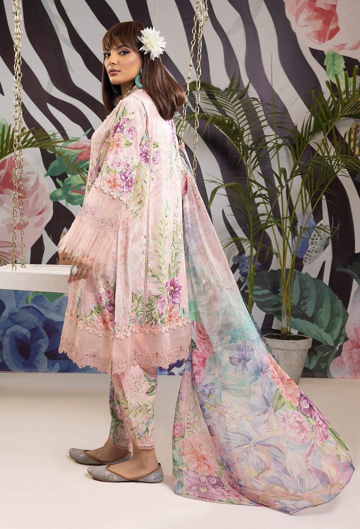 Adan's Prints Lawn Suits by Nazia Noor | 2024 - Print 5501