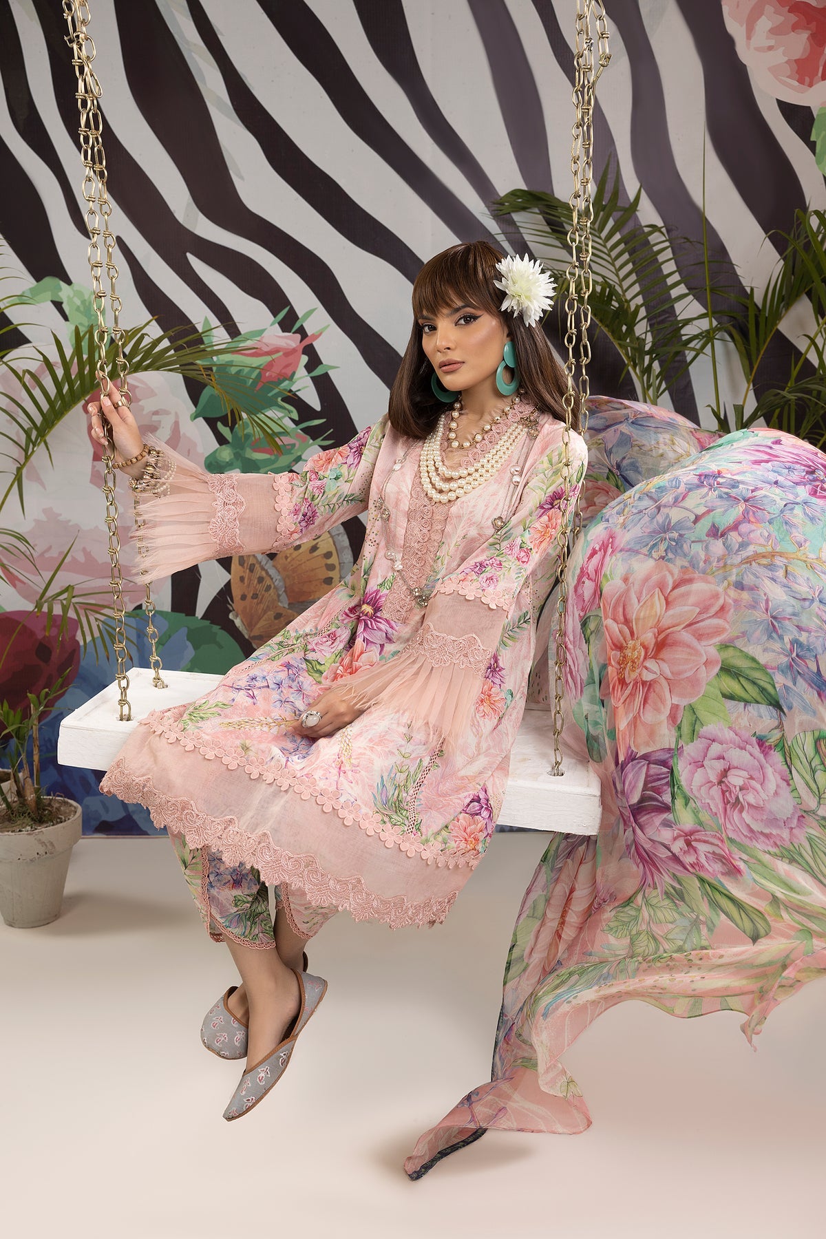 Adan's Prints Lawn Suits by Nazia Noor | 2024 - Print 5501