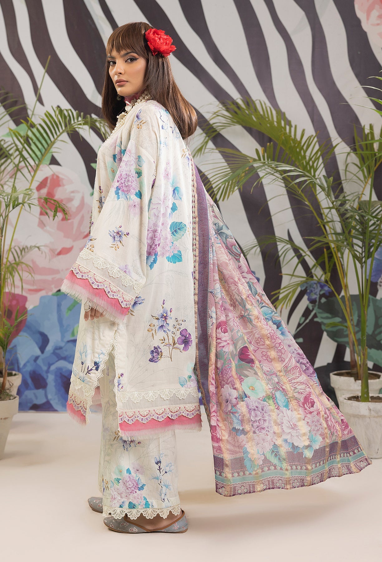 Adan's Prints Lawn Suits by Nazia Noor | 2024 - Print 5508