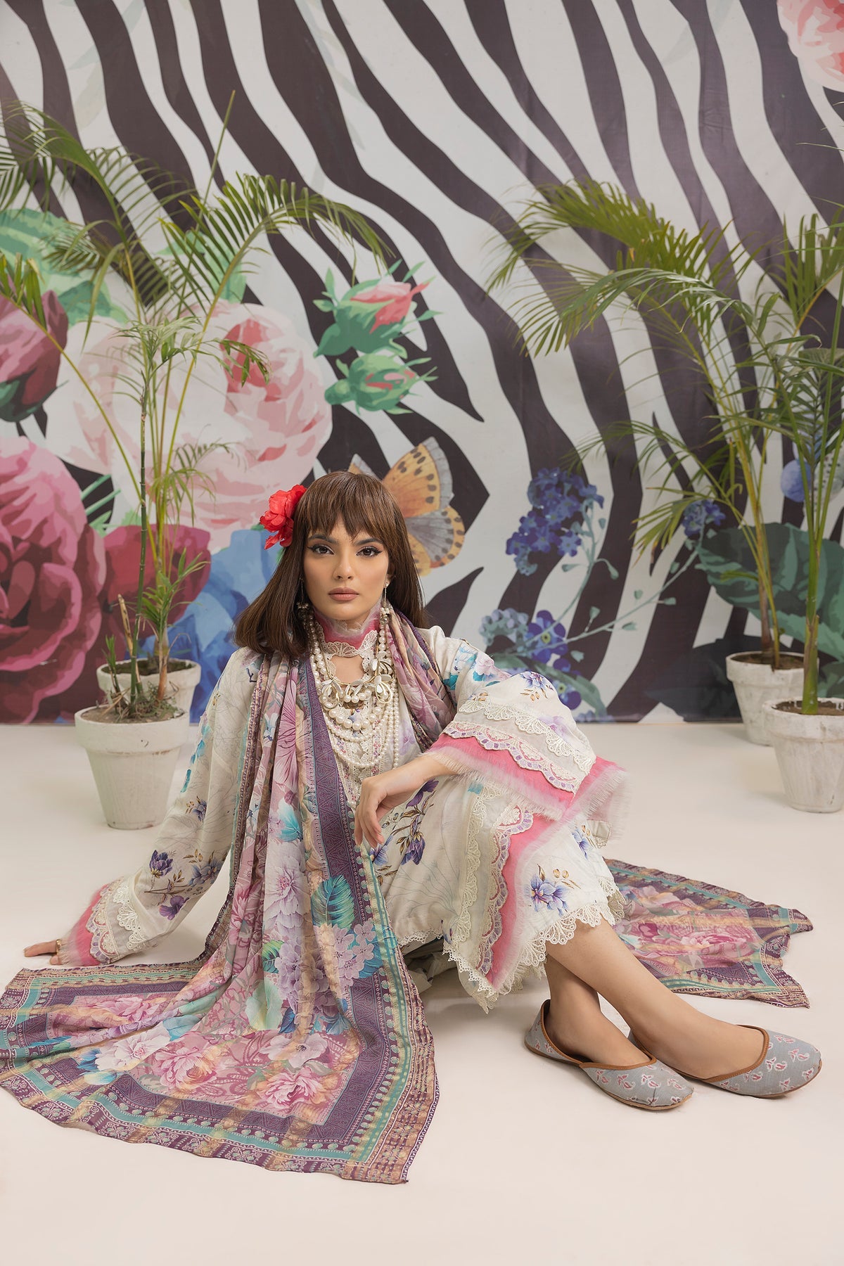 Adan's Prints Lawn Suits by Nazia Noor | 2024 - Print 5508