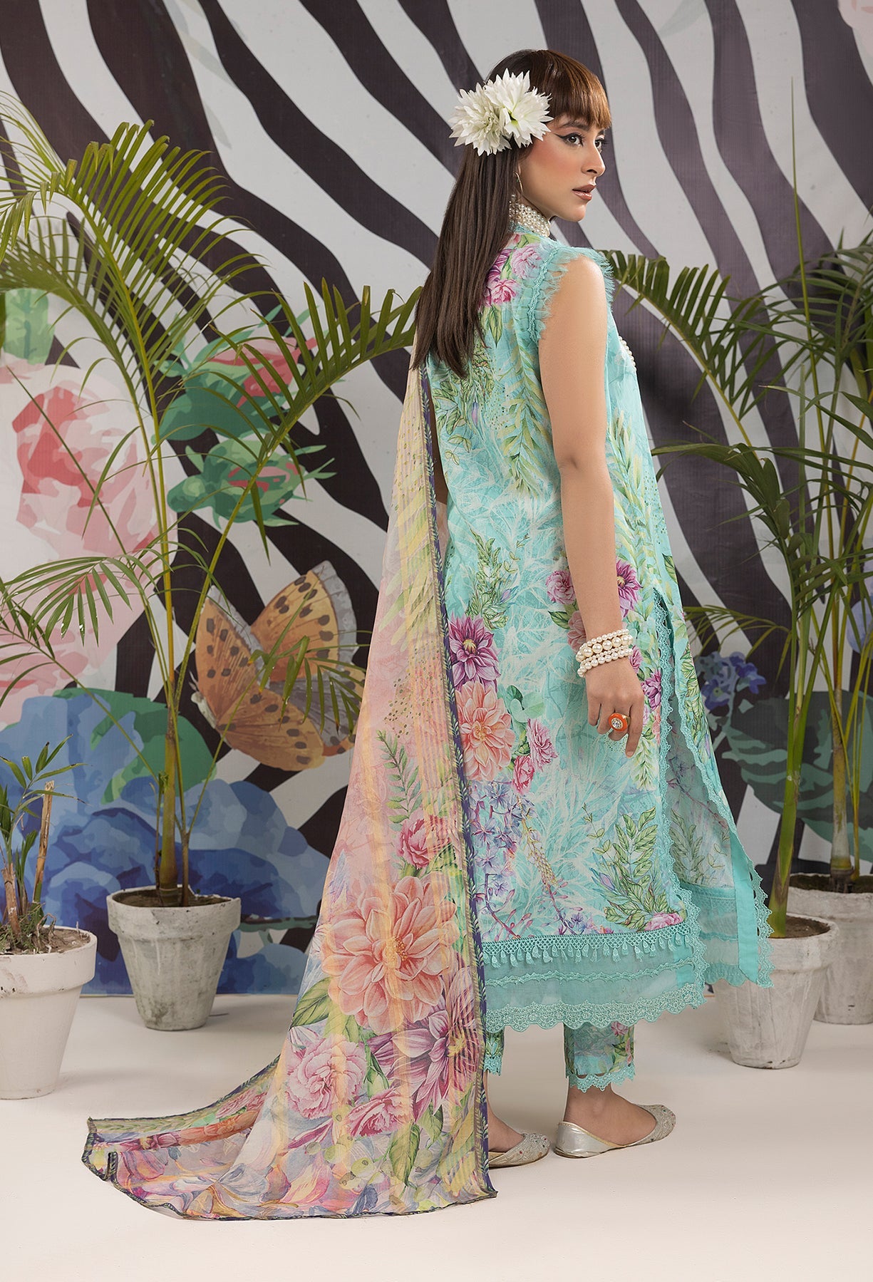 Adan's Prints Lawn Suits by Nazia Noor | 2024 - Print 5509