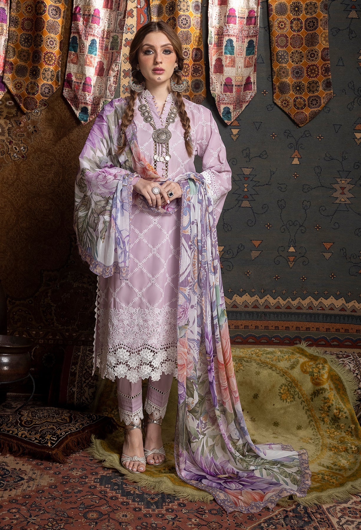 Adan’s Libas Lawn Suits by Ayesha Zia | 2024 | Lawn 5511