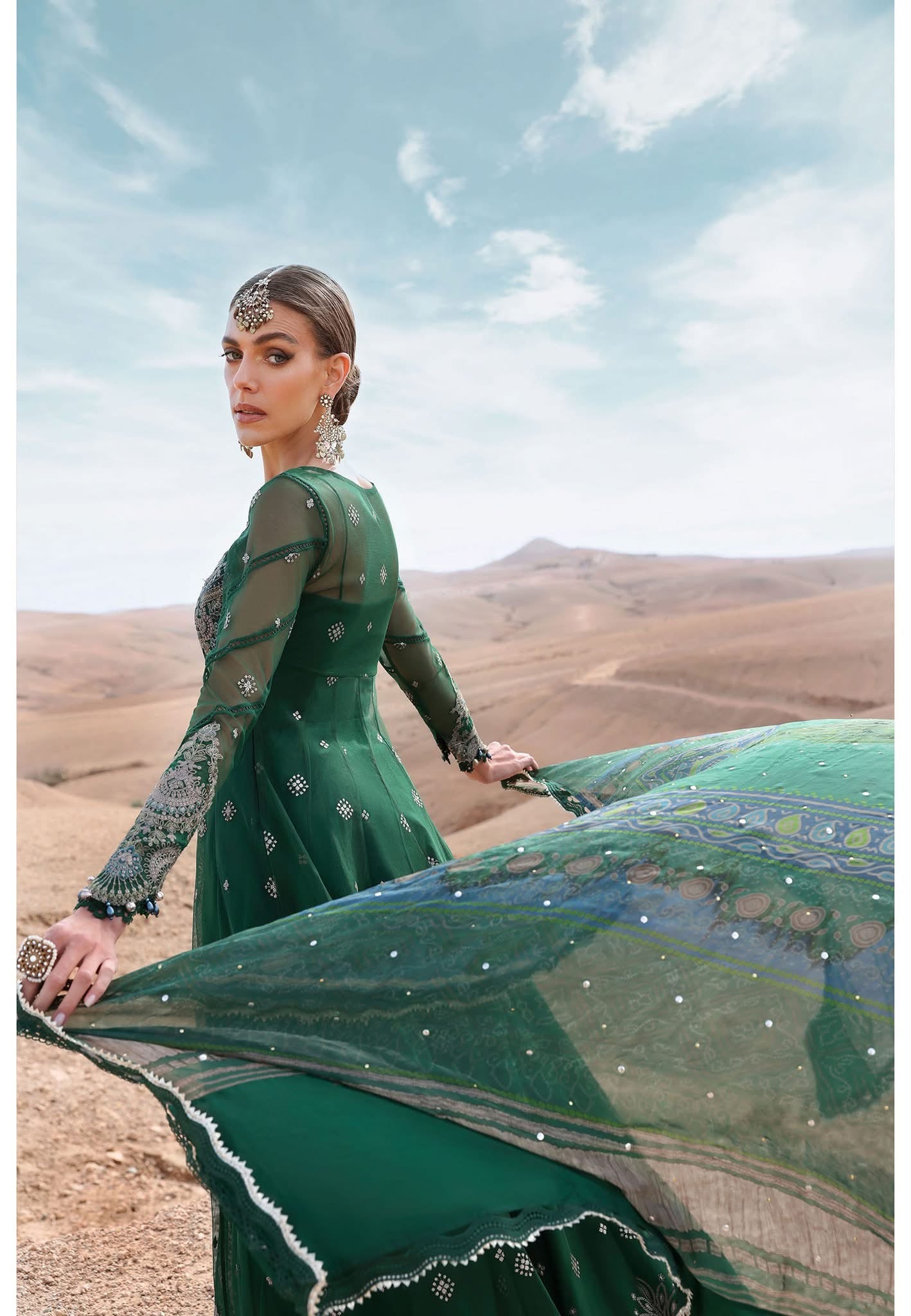 Maria B luxury lawn suits 2025 - 7A