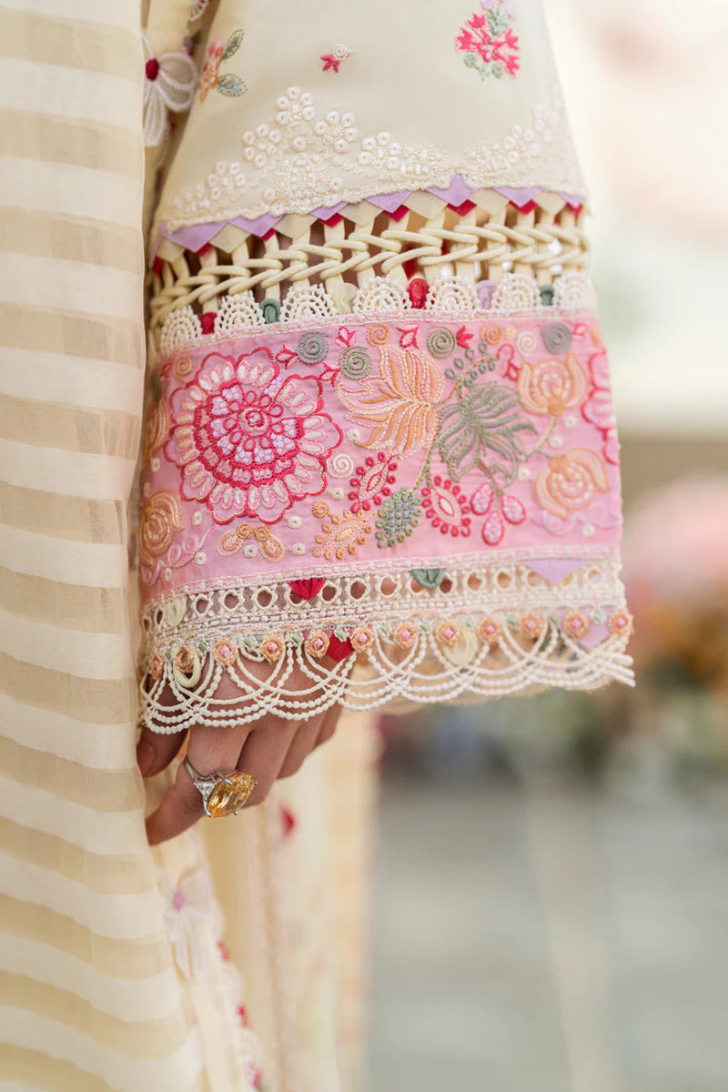 Qalamkar Sahil luxury unstitched lawn suits 2025 - FK-14-Scarlett