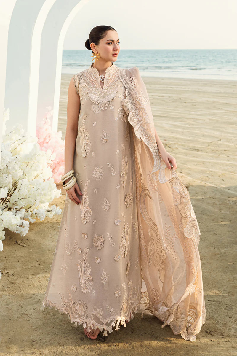 Qalamkar Sahil luxury unstitched lawn suits 2025 - FK-01