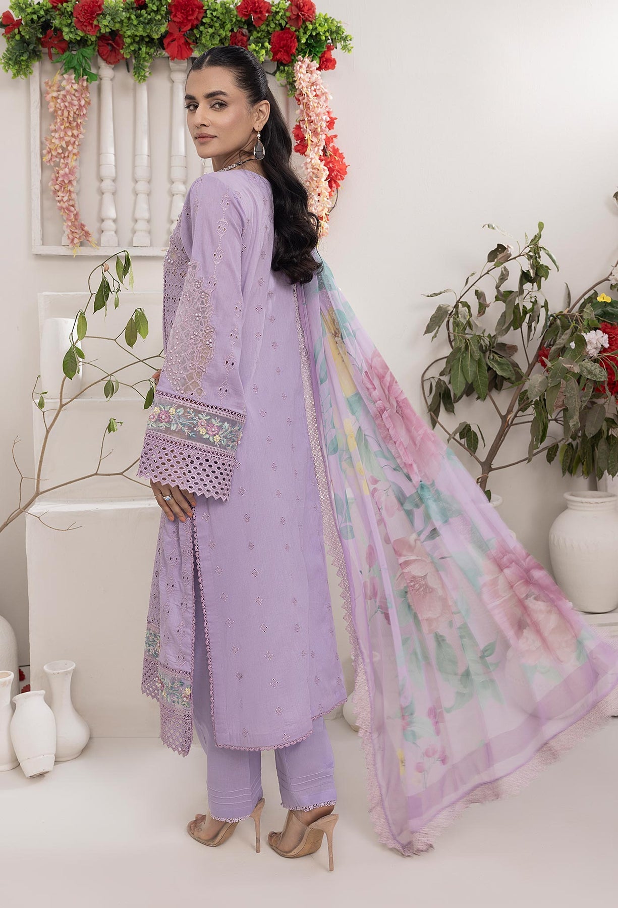 Adan’s libas Ezlyn unstitched lawn collection 2025 - Design 06