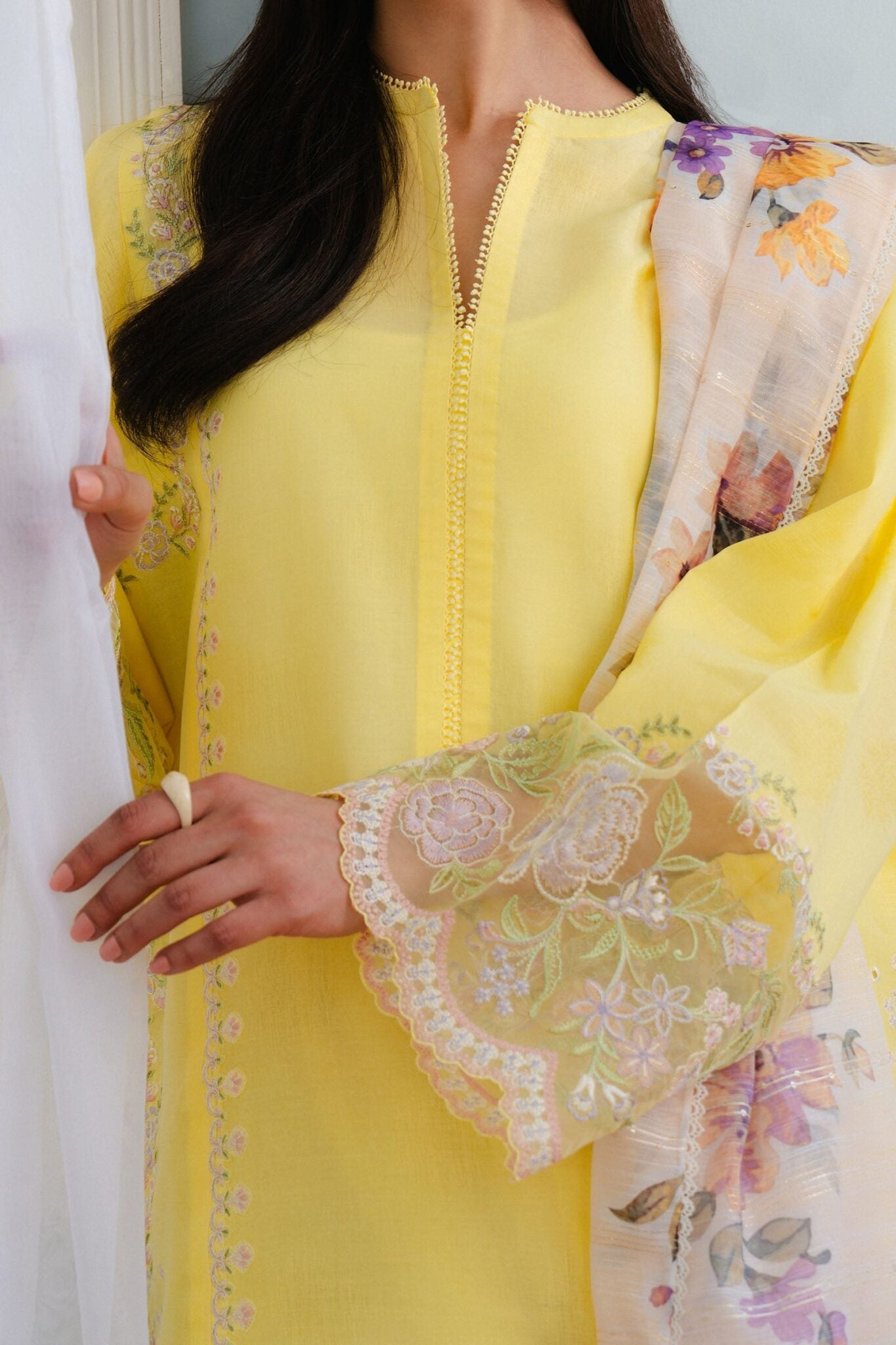 Coco by Zara Shahjahan Embroidered lawn suits 2025 - 8A