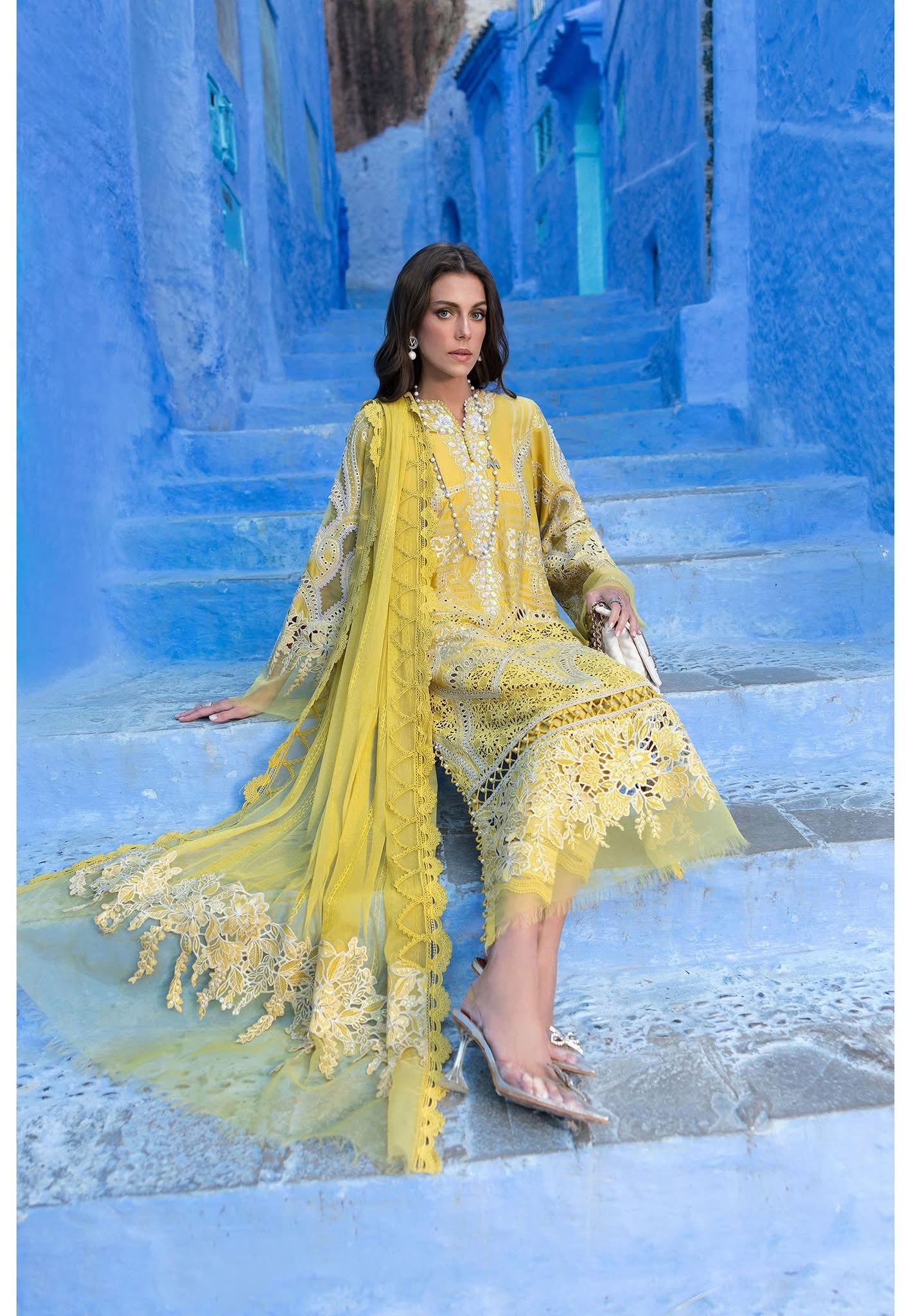 Maria B luxury lawn suits 2025 - 12A