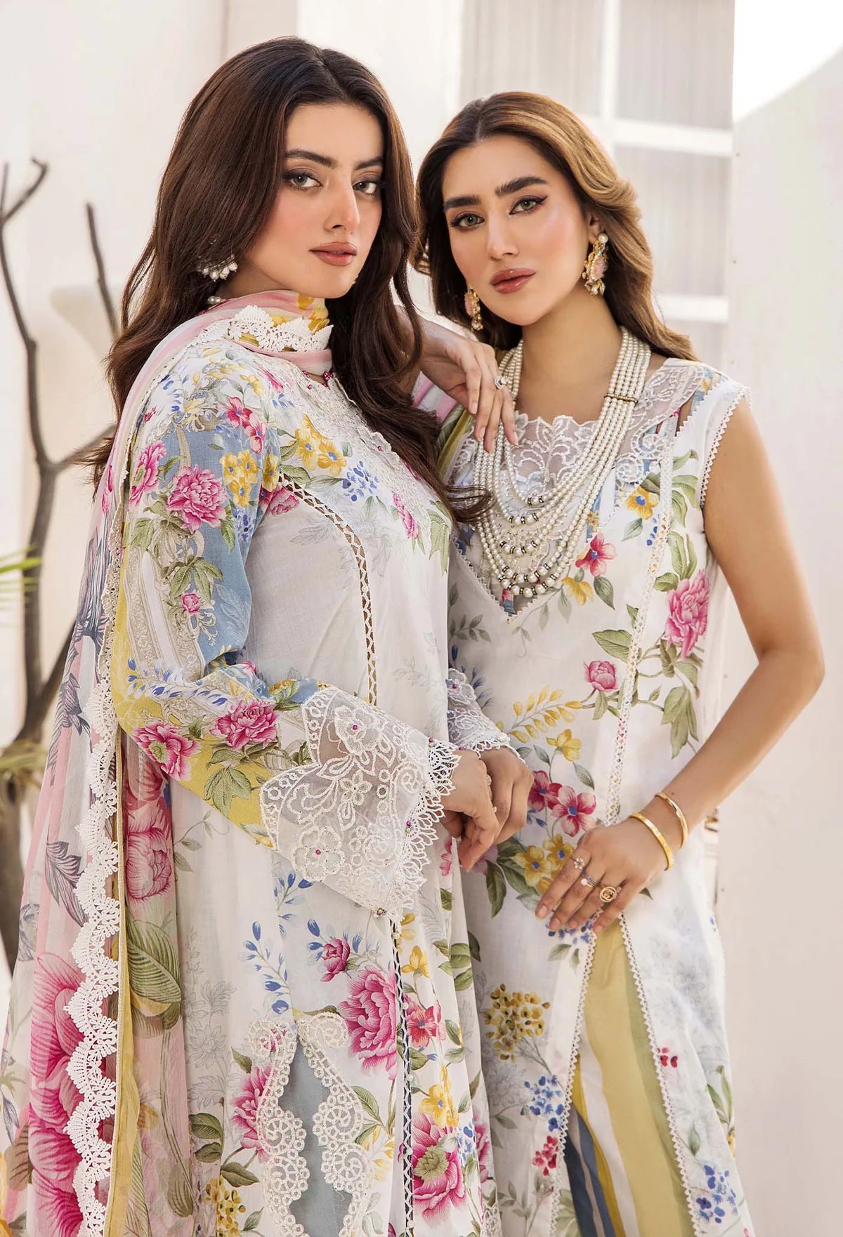 Adan libas prints unstitched lawn suits 2025 - 1107
