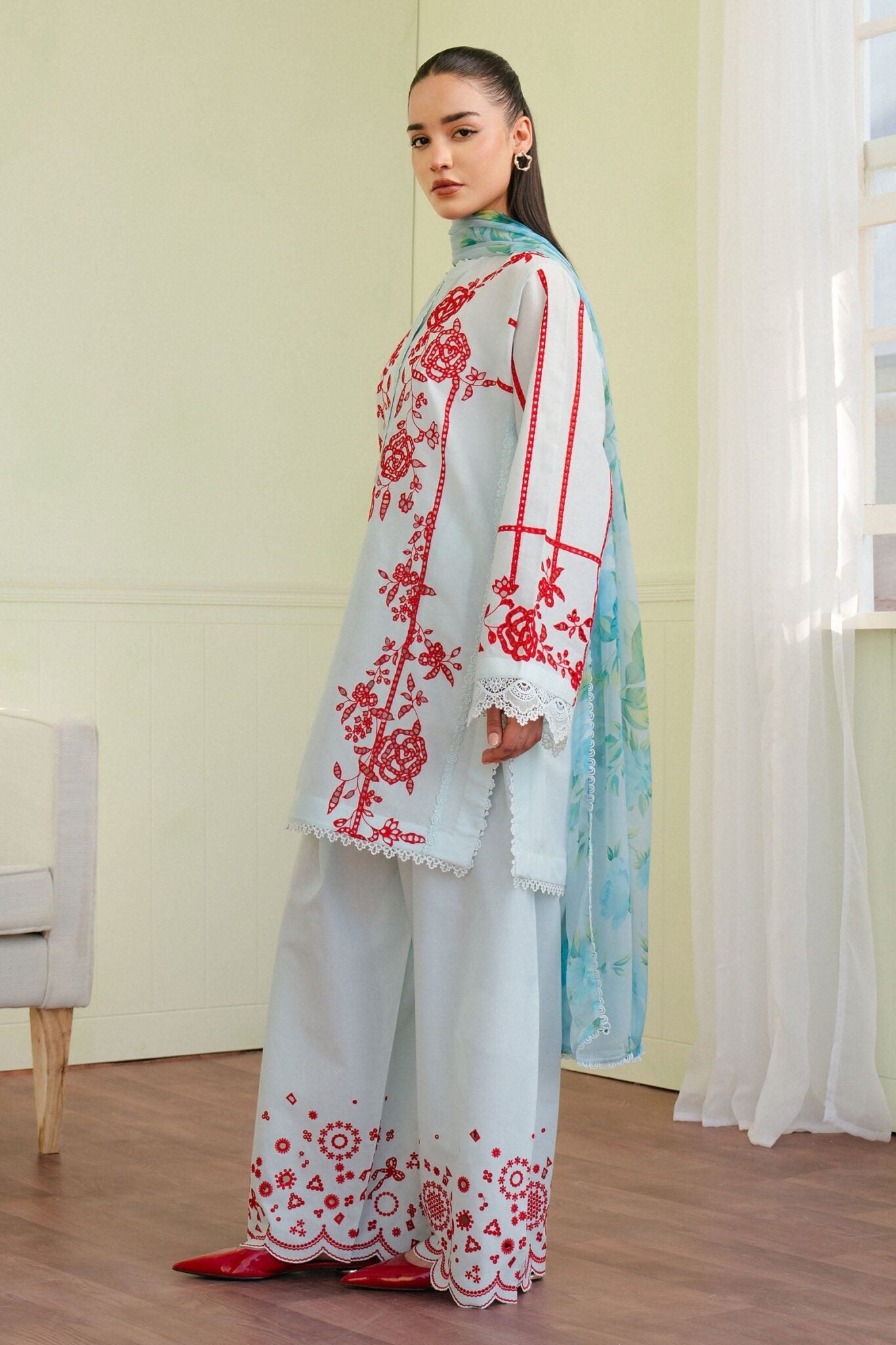 Coco by Zara Shahjahan Embroidered lawn suits 2025 - 7A
