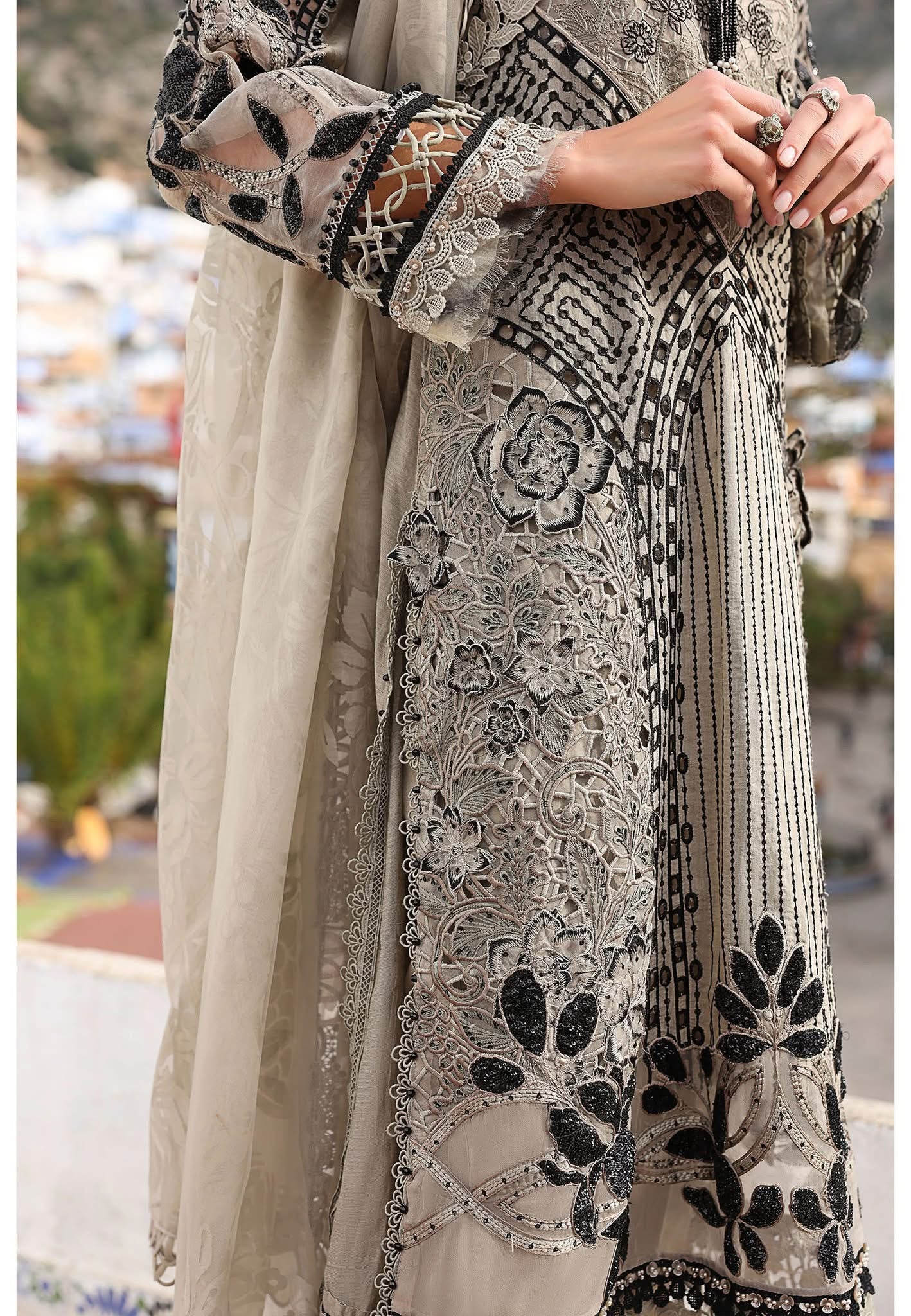 Maria B luxury lawn suits 2025 - 10B