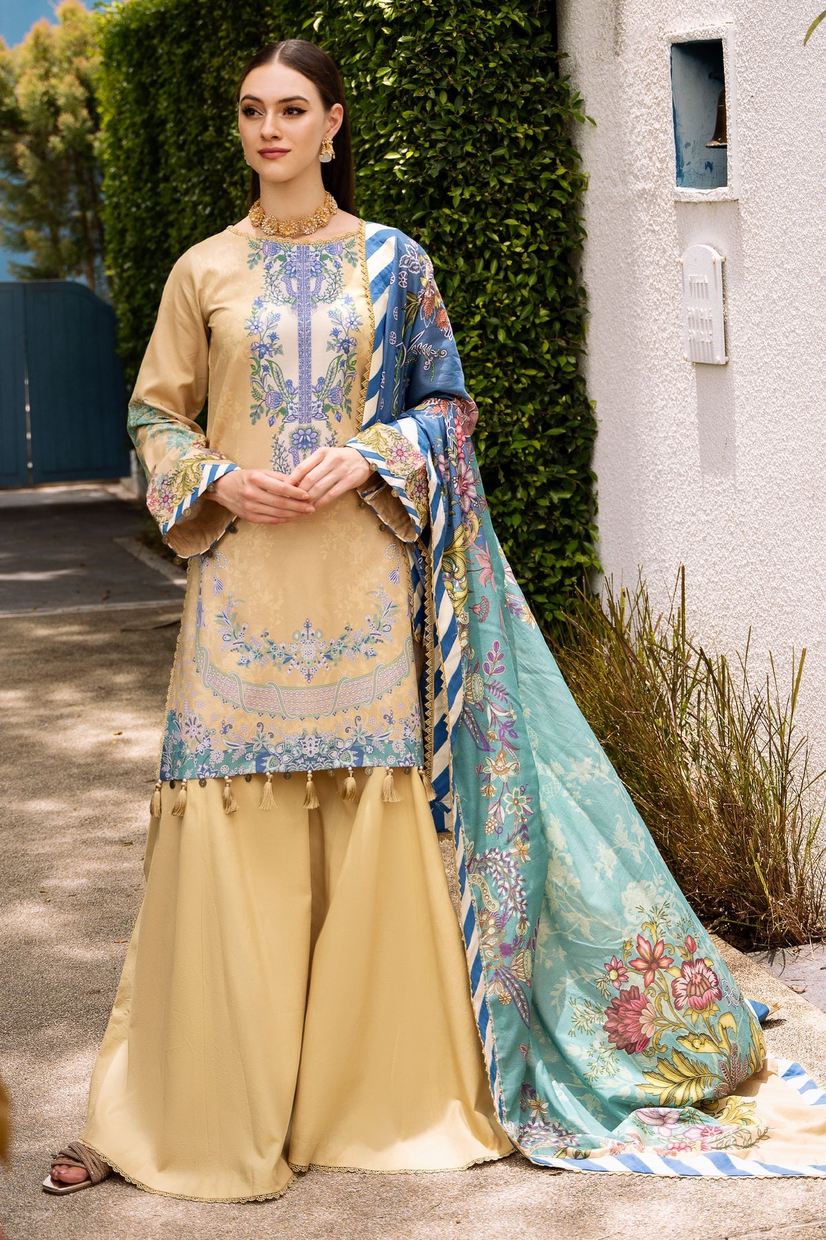 Jade urbane unstitched printed lawn suits - 20648A