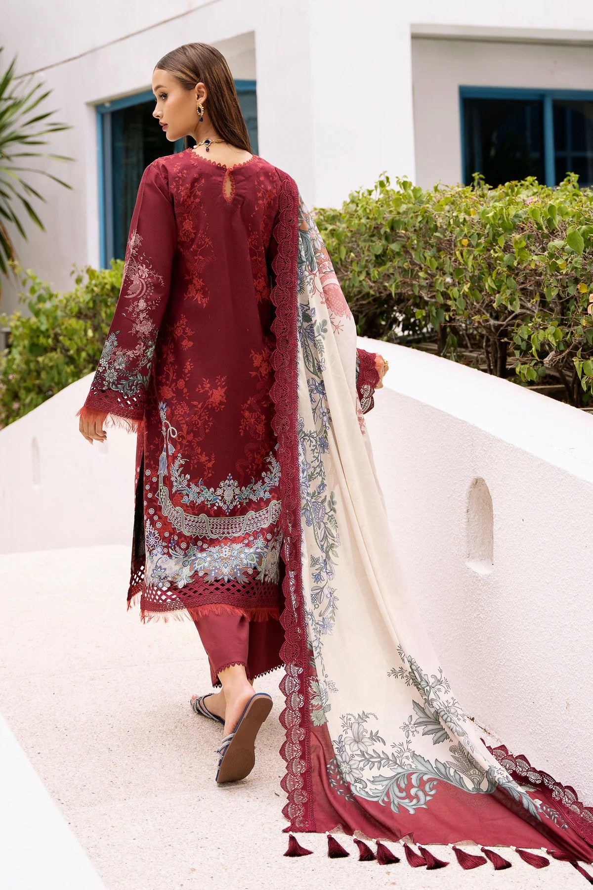 Jade urbane unstitched printed lawn suits - 20648B