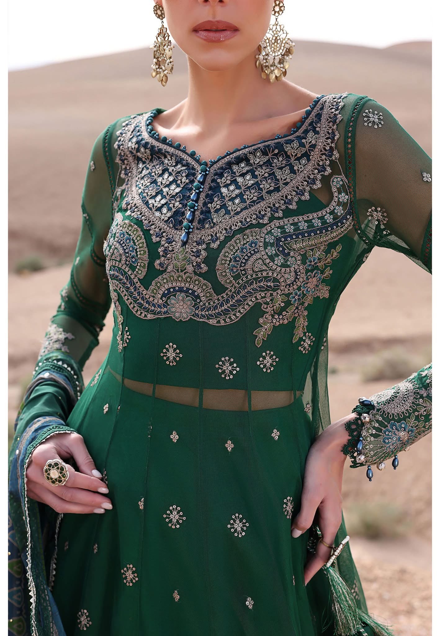 Maria B luxury lawn suits 2025 - 7A