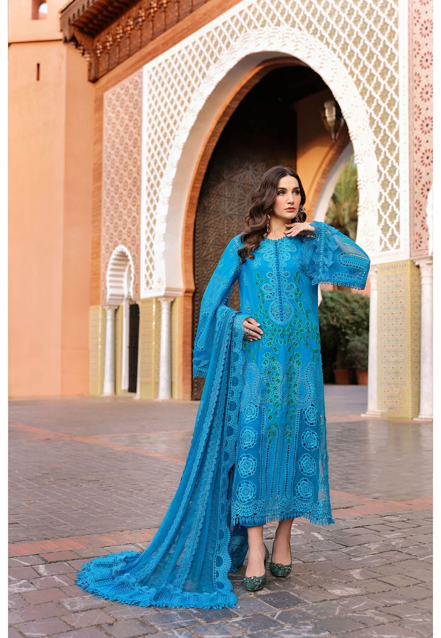 Maria B luxury lawn suits 2025 - 3B