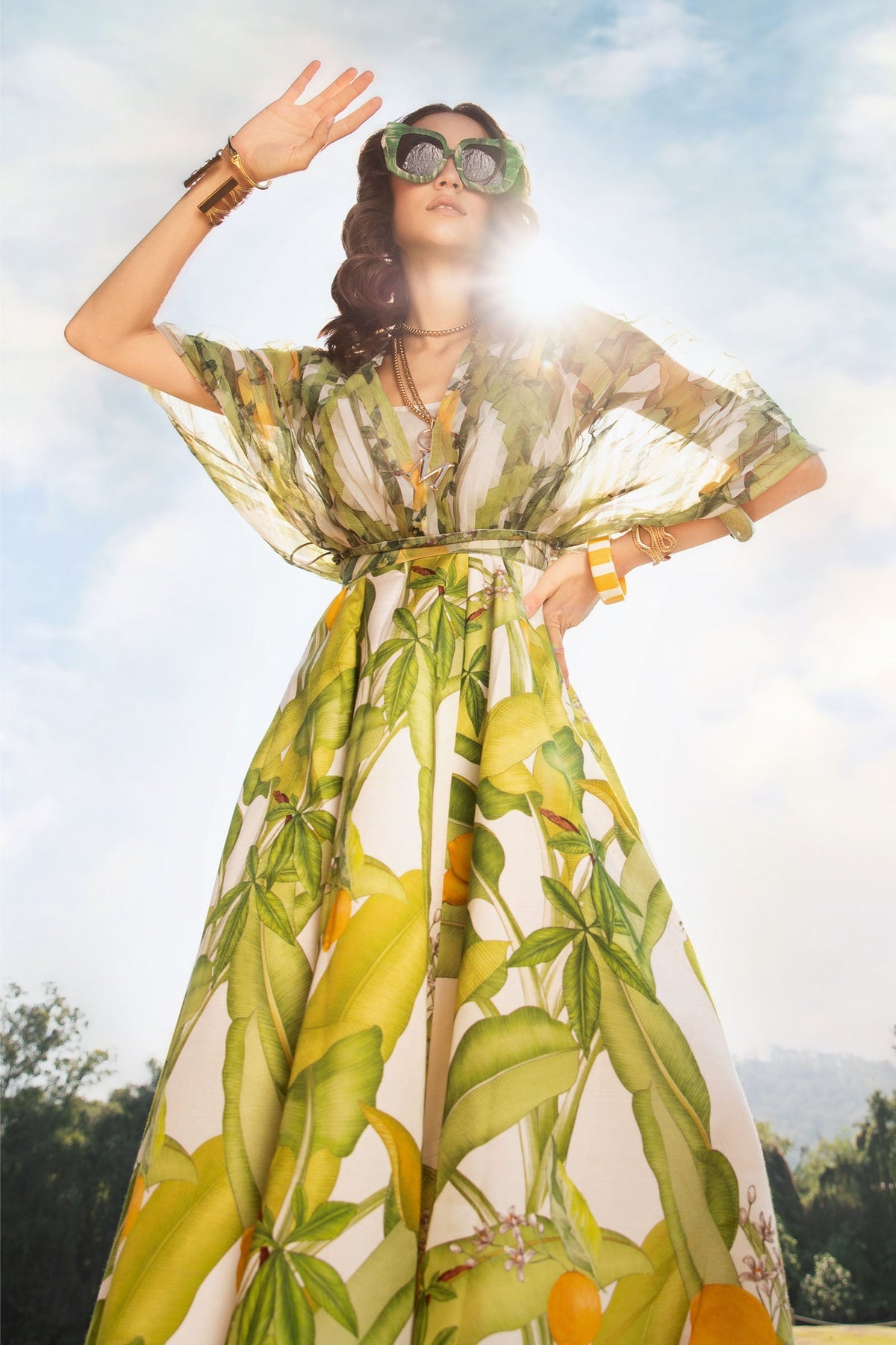 Maria B Mprints spring summer unstitched lawn suits 2025 | 3A