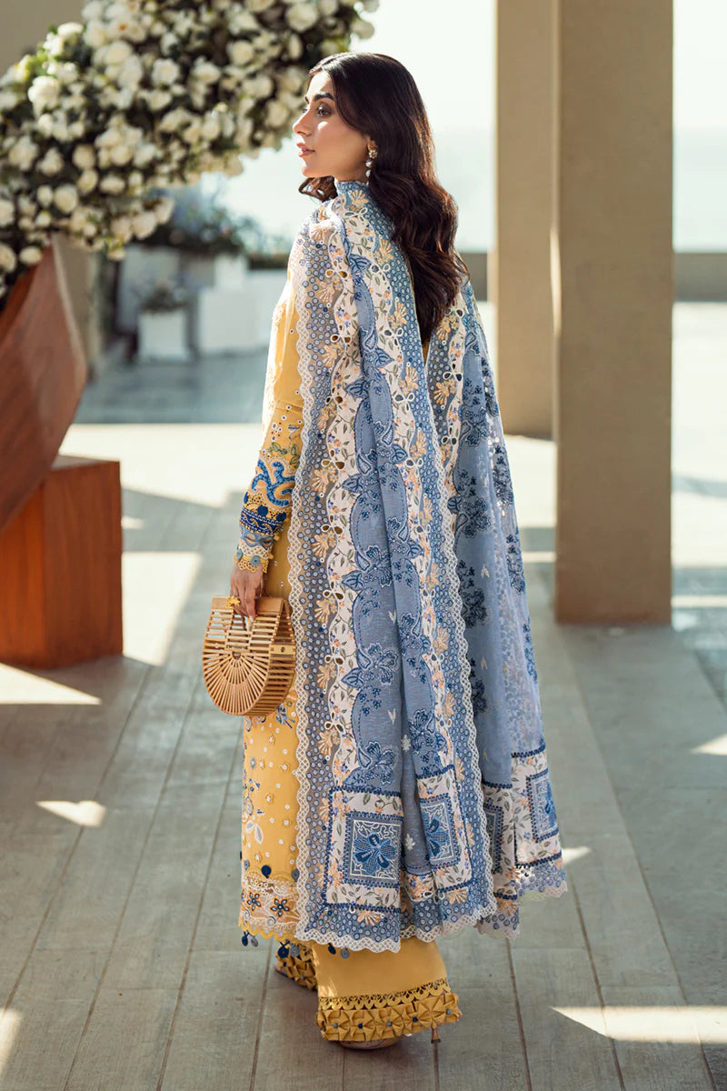 Qalamkar Sahil luxury unstitched lawn suits 2025 - FK-06
