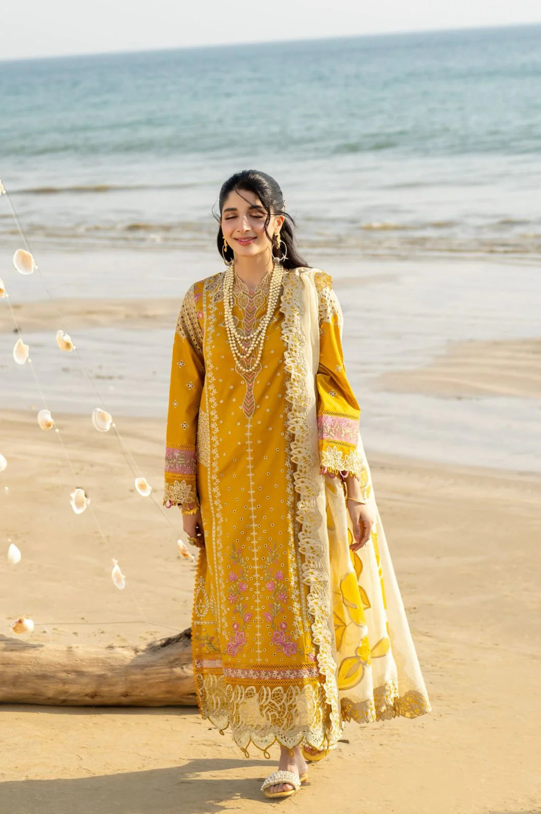Saagar by aabyaan luxury festive unstitched lawn suits 2025 |Ziyana - AS-05