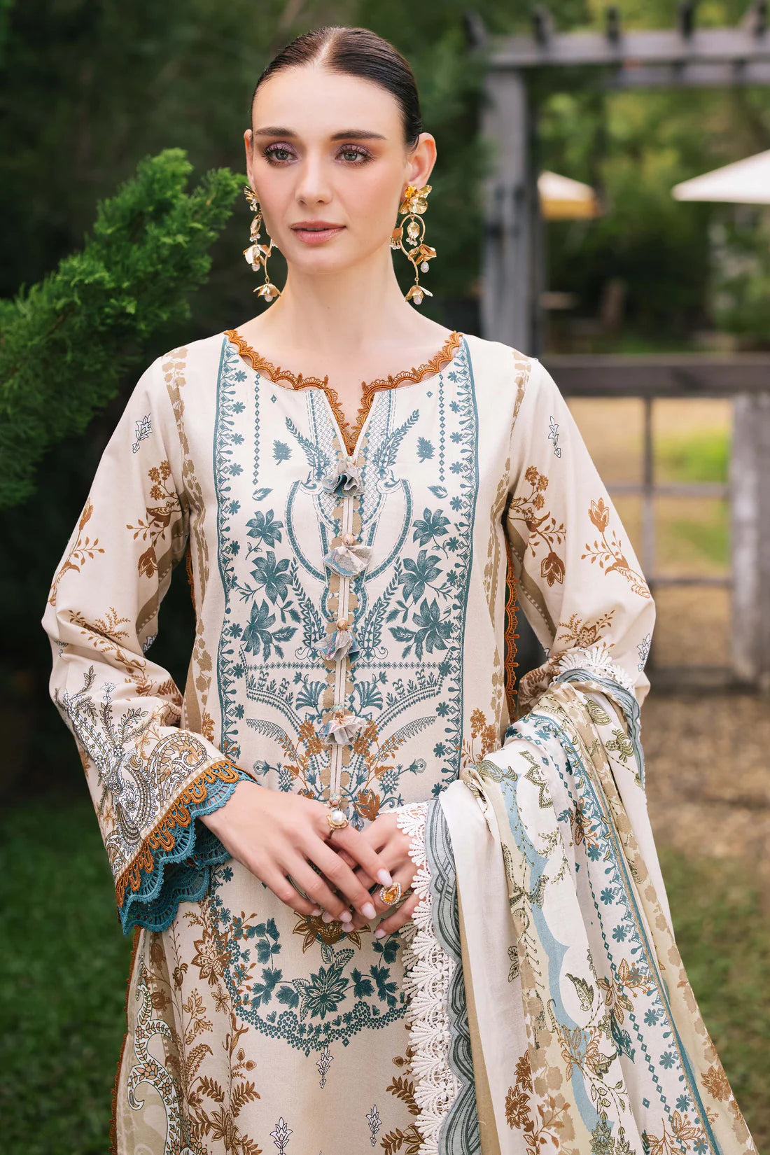 Jade urbane digital printed lawn collection 2025 | 20719-A