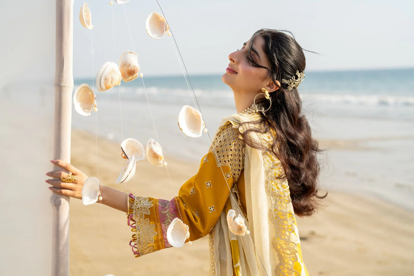Saagar by aabyaan luxury festive unstitched lawn suits 2025 |Ziyana - AS-05