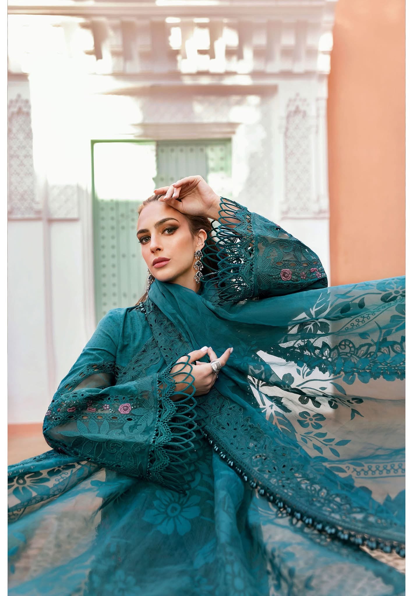 Maria B luxury lawn suits 2025 - 13B