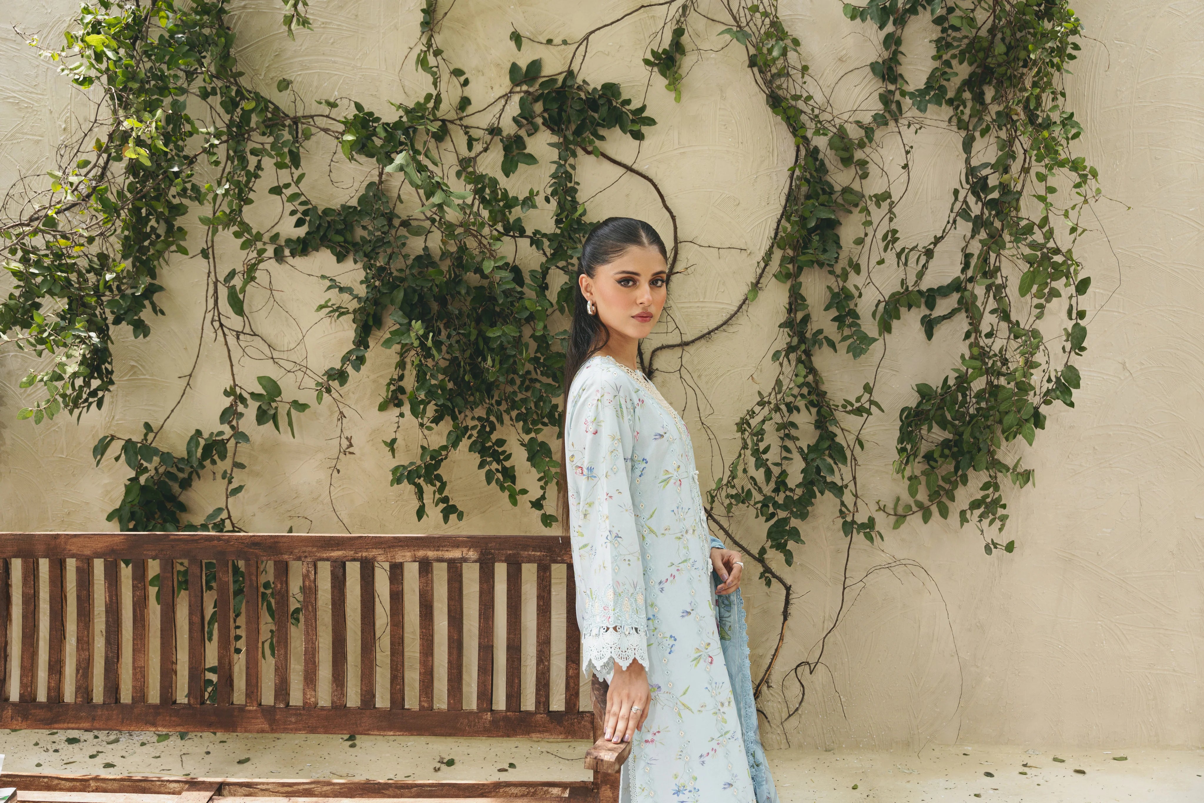 Shezlin chikankari unstitched lawn suits 2025 - Aylin(Af-06)
