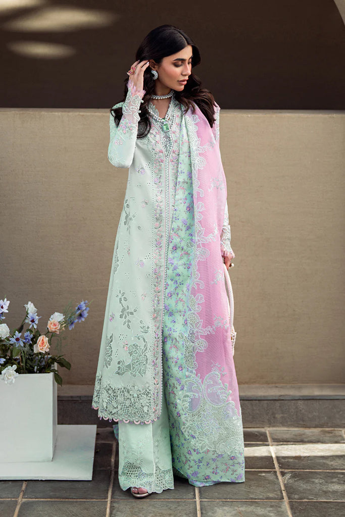 Qalamkar Sahil luxury unstitched lawn suits 2025 - FK-04