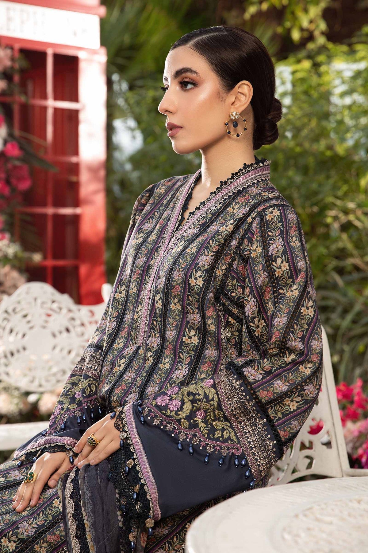 MARIA B M.Prints | Spring Summer Lawn Suits : 2024 | 7B