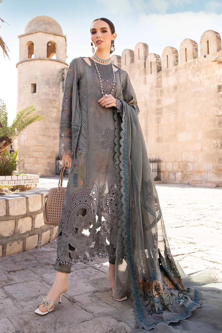 MARIA B Luxury Lawn Suits | 2024 | 7B