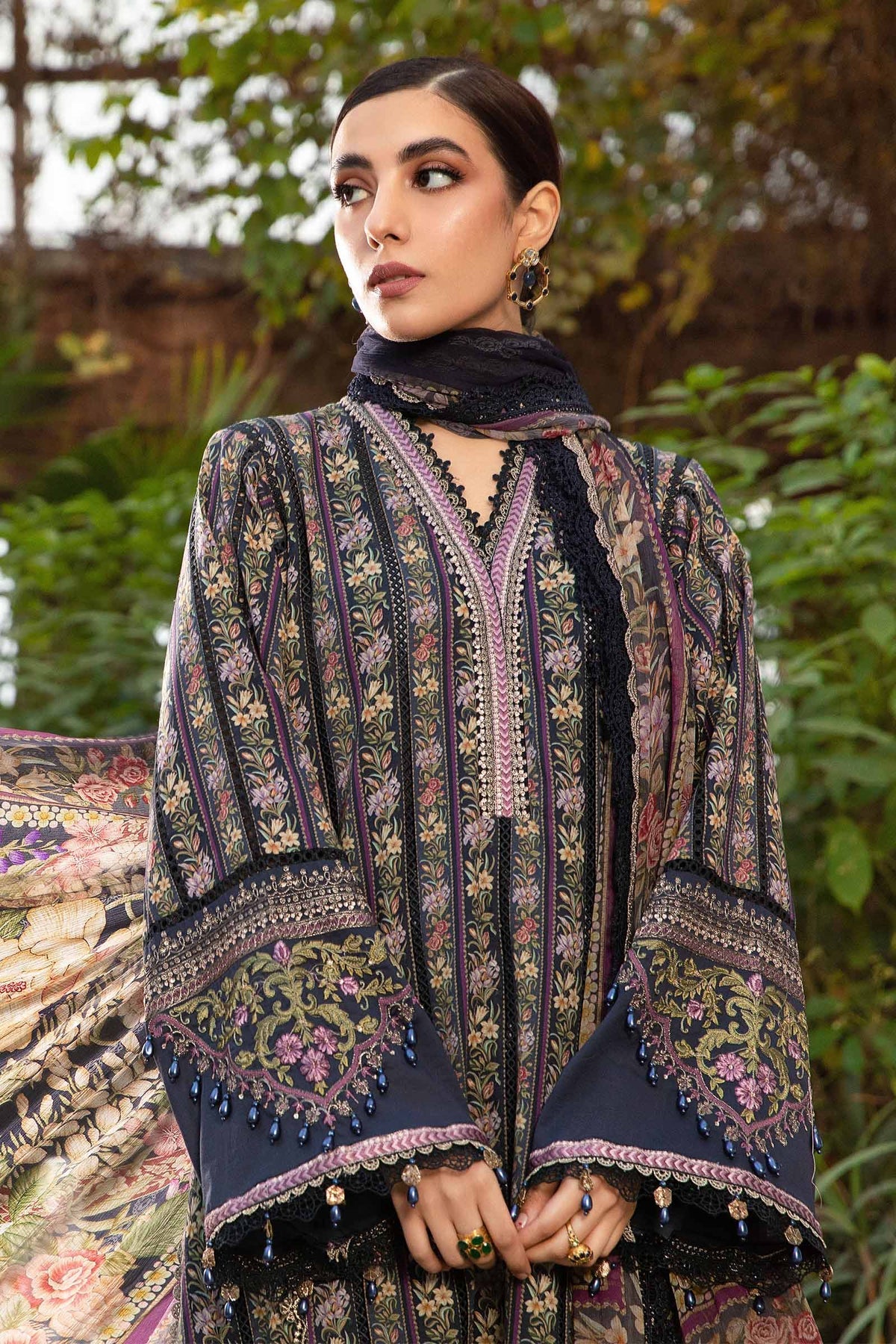 MARIA B M.Prints | Spring Summer Lawn Suits : 2024 | 7B