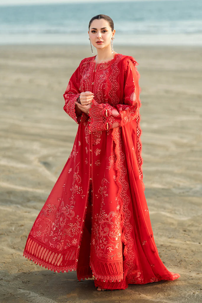 Qalamkar Sahil luxury unstitched lawn suits 2025 - FK-07