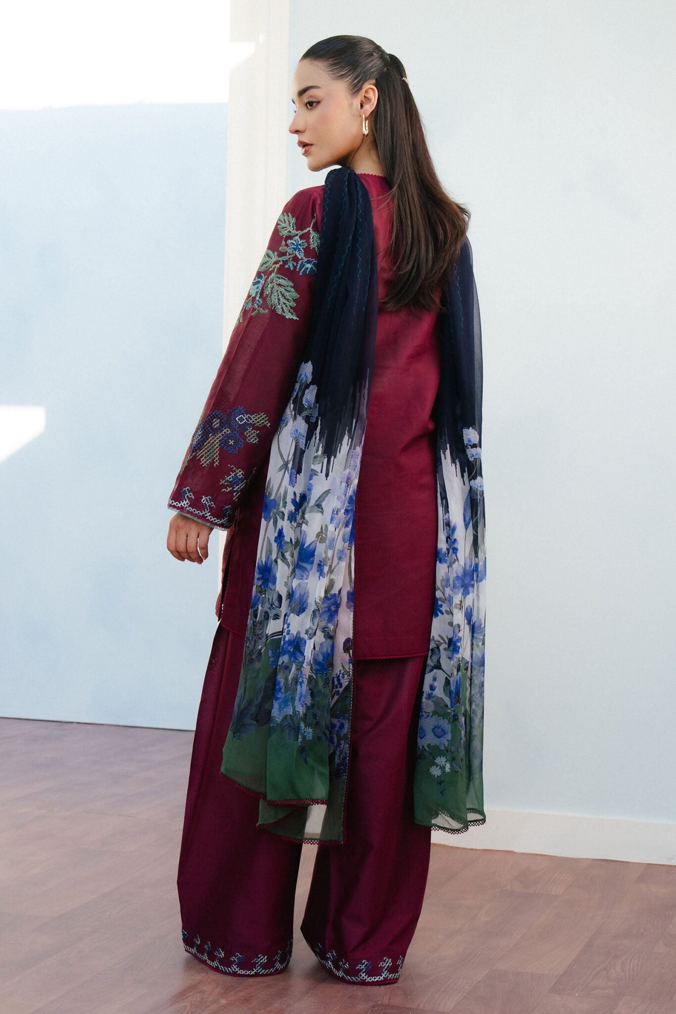 Coco by Zara Shahjahan Embroidered lawn suits 2025 - 4B