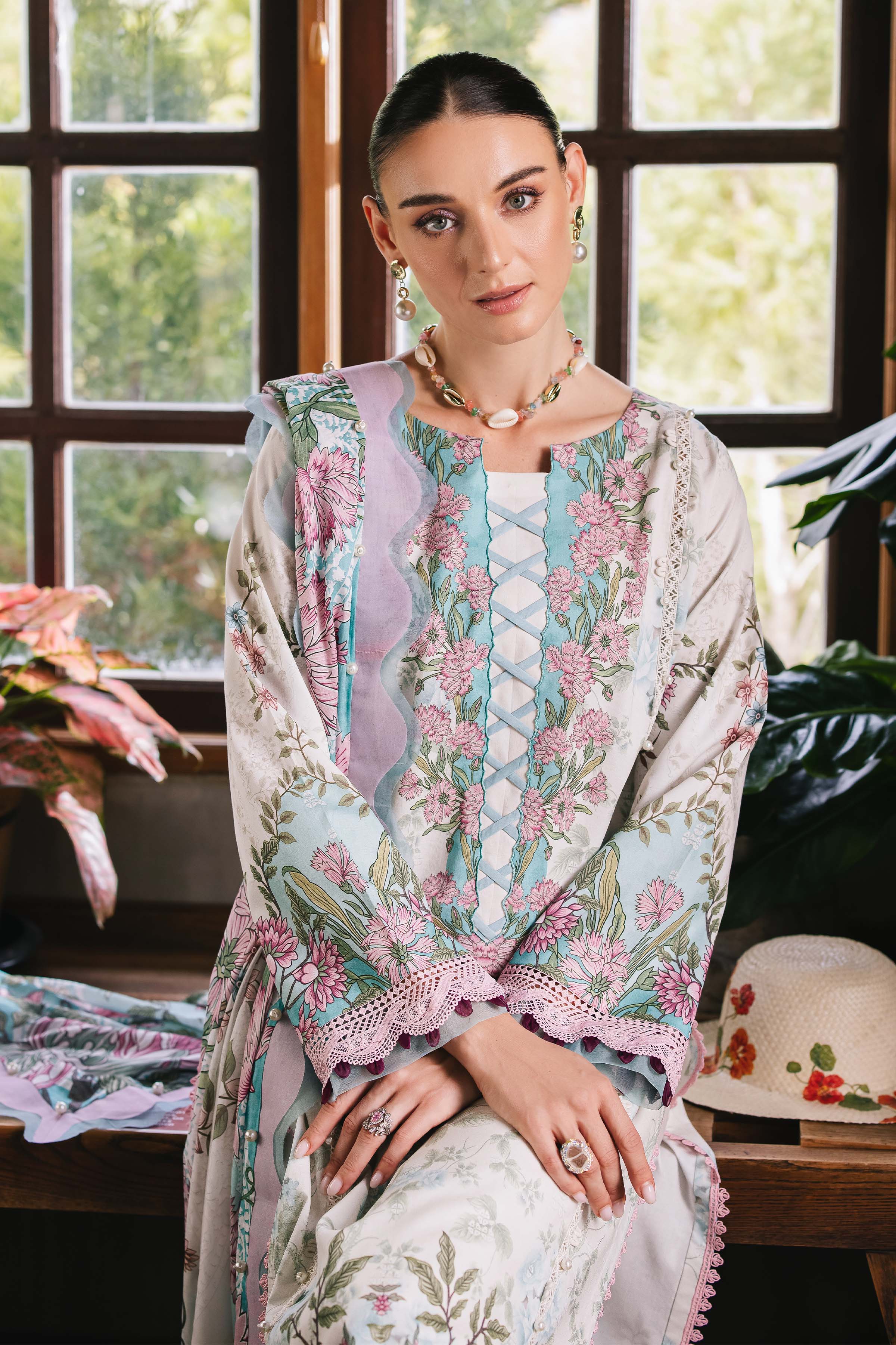 Jade urbane digital printed lawn collection 2025 | 20724-B