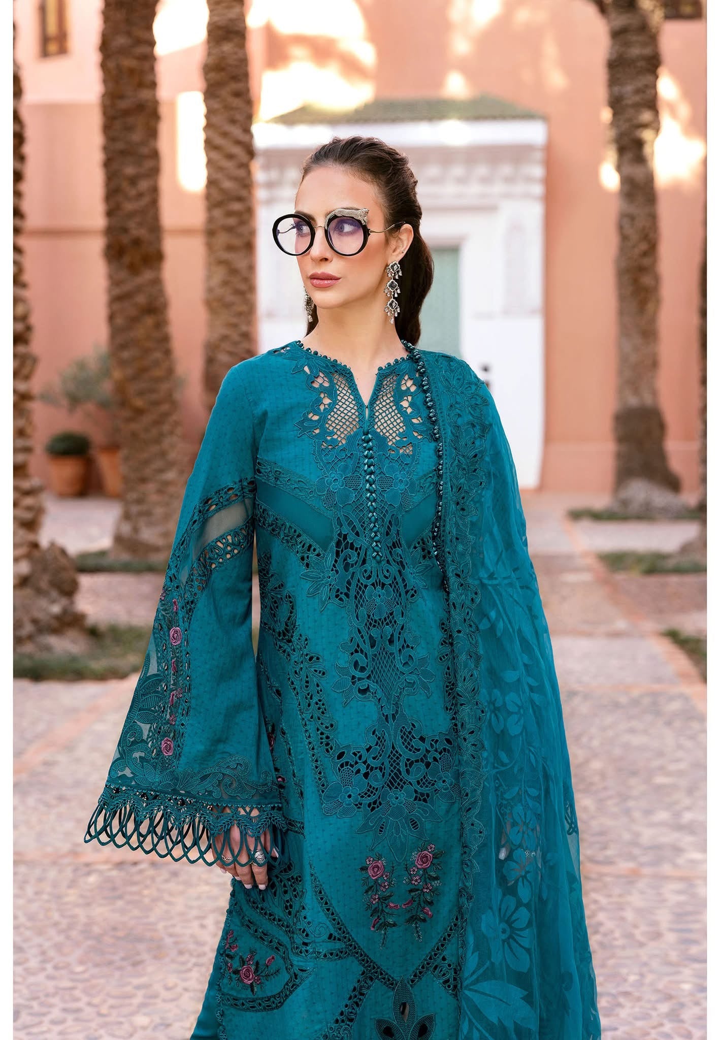 Maria B luxury lawn suits 2025 - 13B