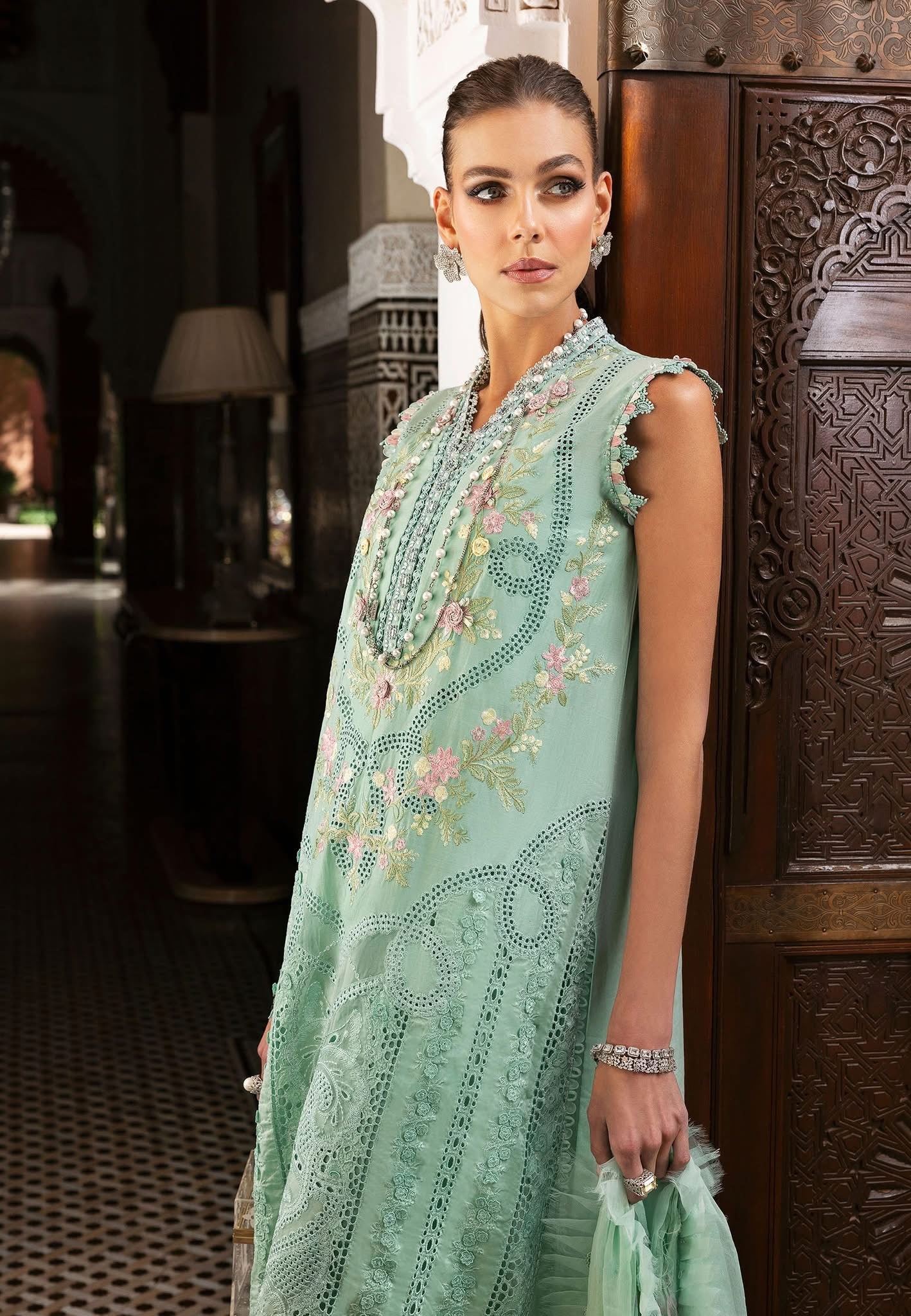Maria B luxury lawn suits 2025 - 14A