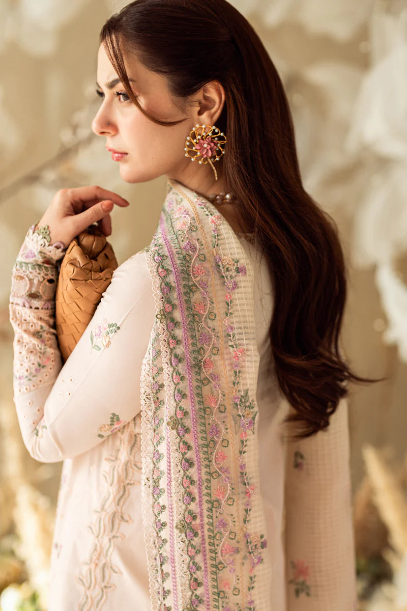Qalamkar Sahil luxury unstitched lawn suits 2025 - FK-12-Lily