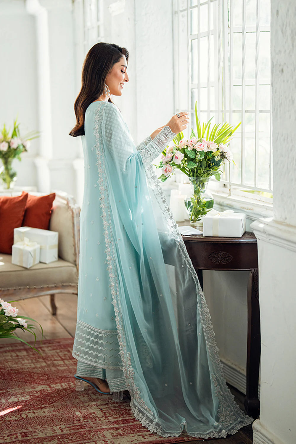 Azure Luxe Eid Drop 3 Chiffon Collection 2025 - Azure Glow