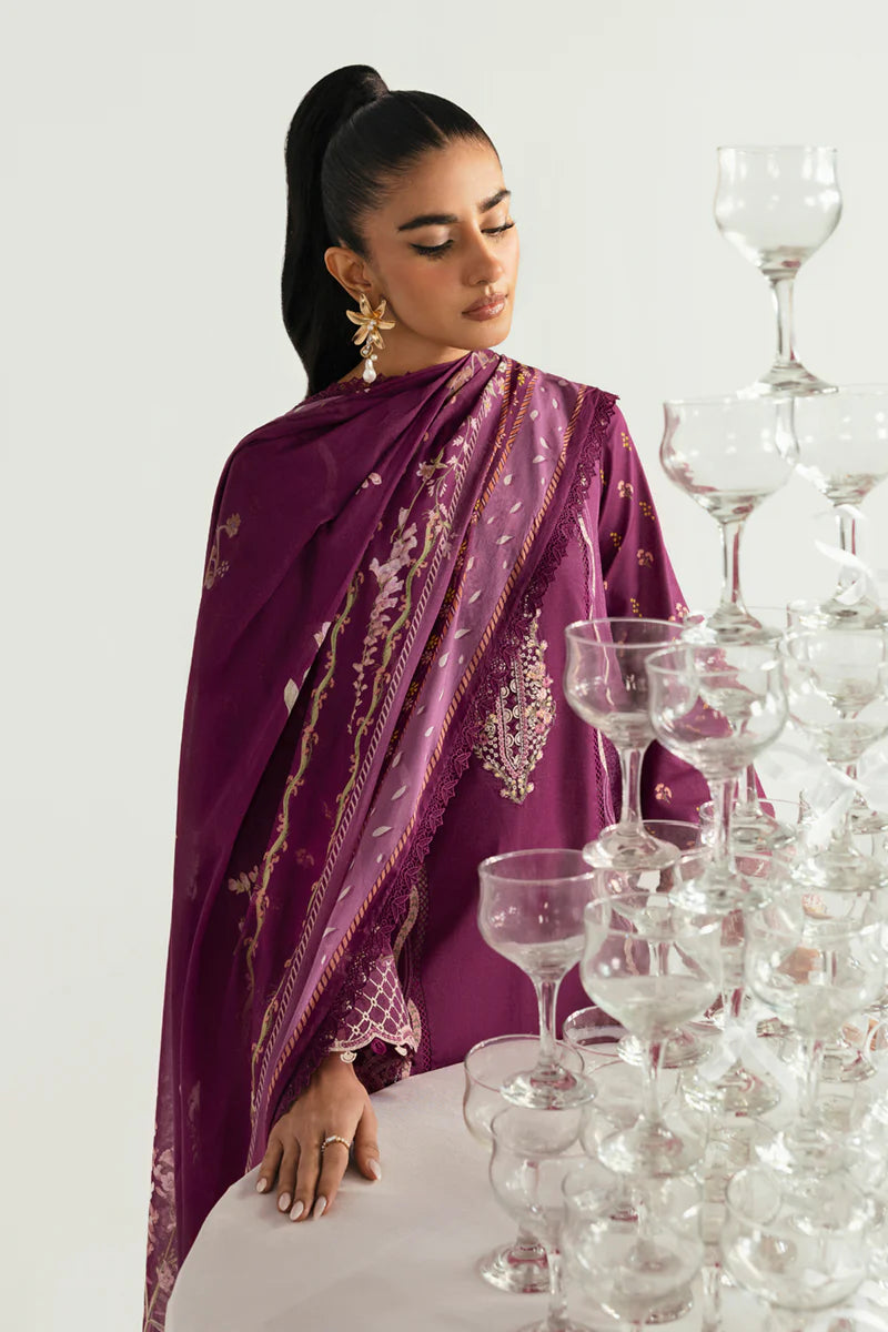 Qalamkar Qprints unstitched lawn suits - 2025 - Miya