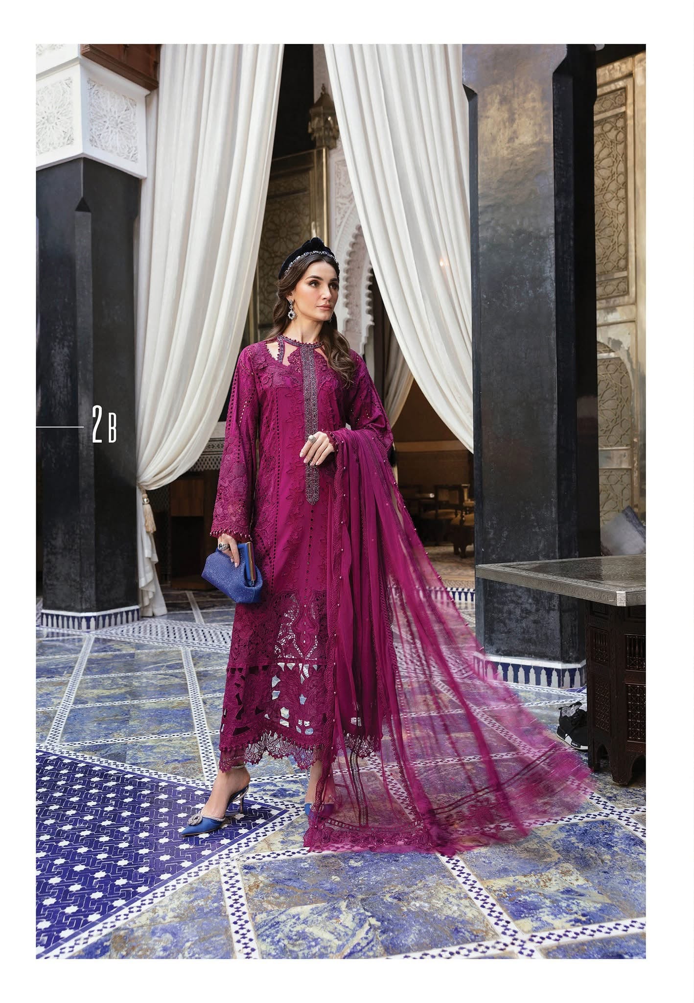 Maria B luxury lawn suits 2025 - 2B